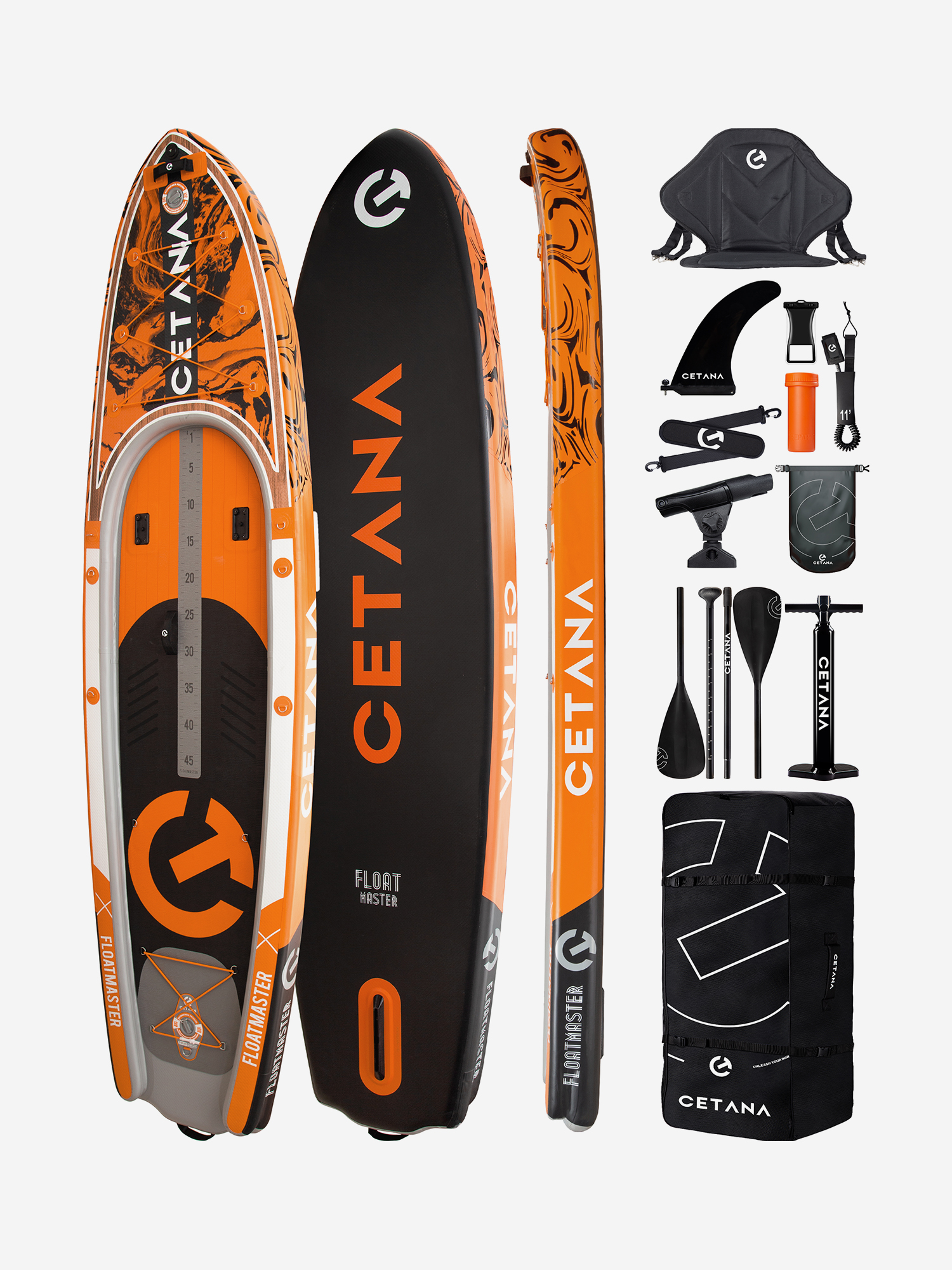 

Надувная SUP-доска CETANA FLOATMASTER ORANGE 11'6" 350*88*17 см, Оранжевый