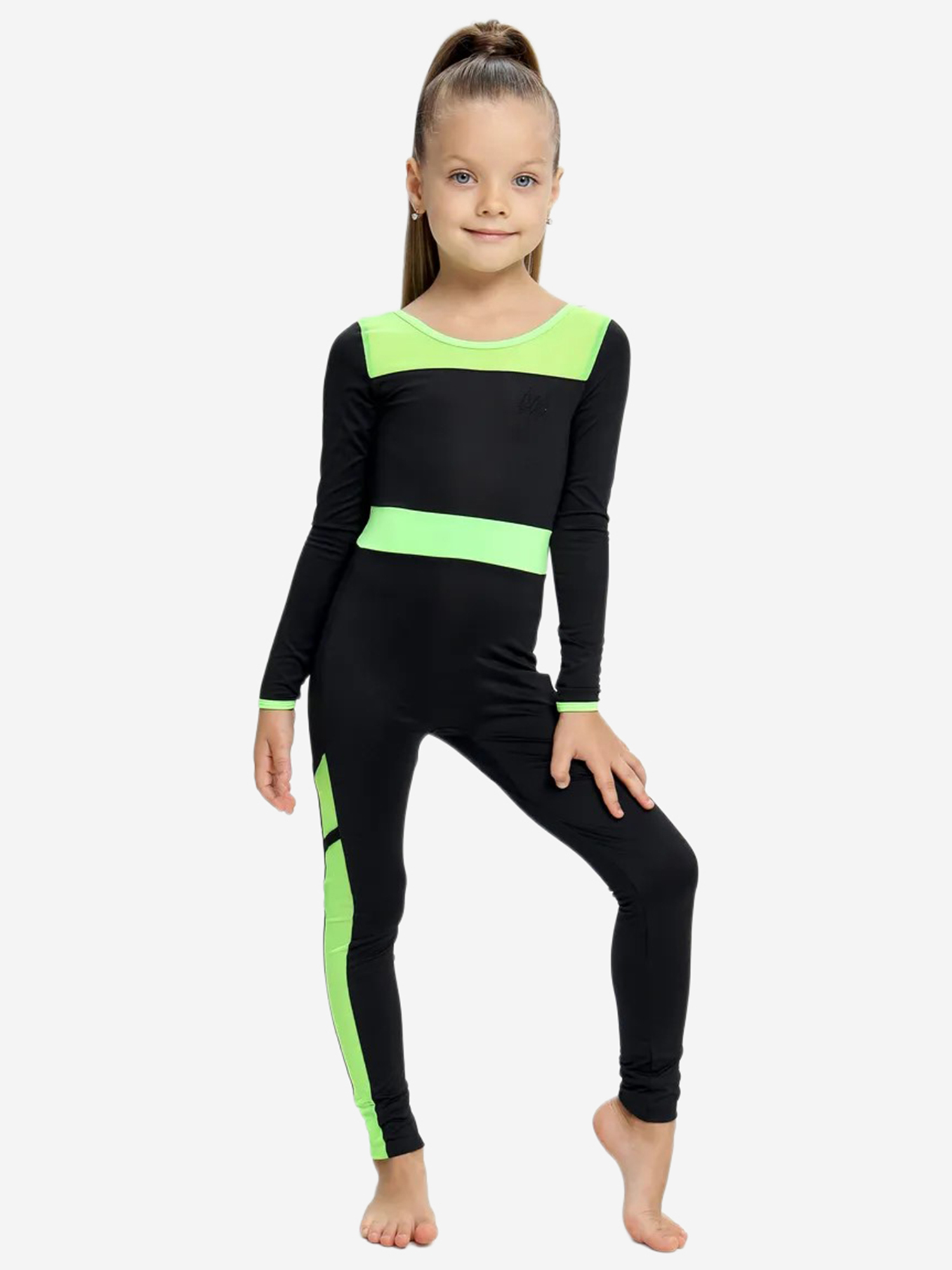 Изображение товара Комбинезон гимнастический для девочки WILDWINS, Салатовый Изображение товара Комбинезон гимнастический для девочки WILDWINS, Салатовый