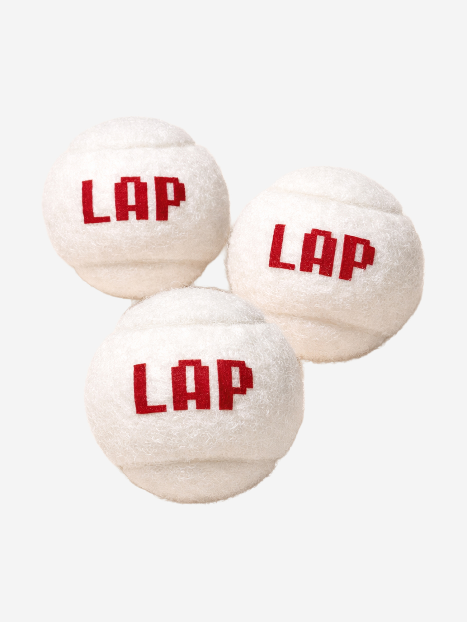 Изображение товара Белый мяч LAP для лапты, набор 3 шт