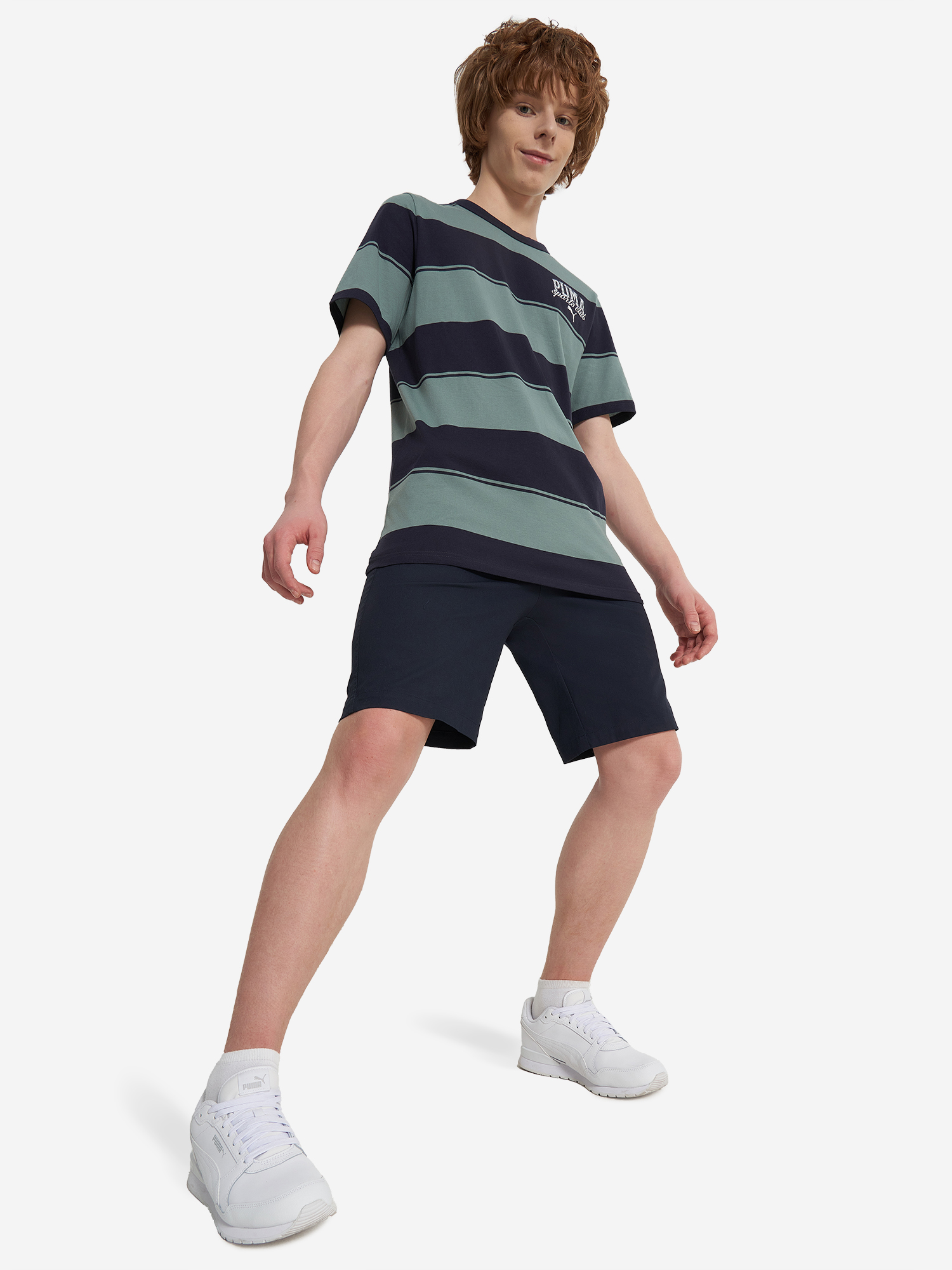 Футболка для мальчиков PUMA Classic Graphic, Зеленый 4