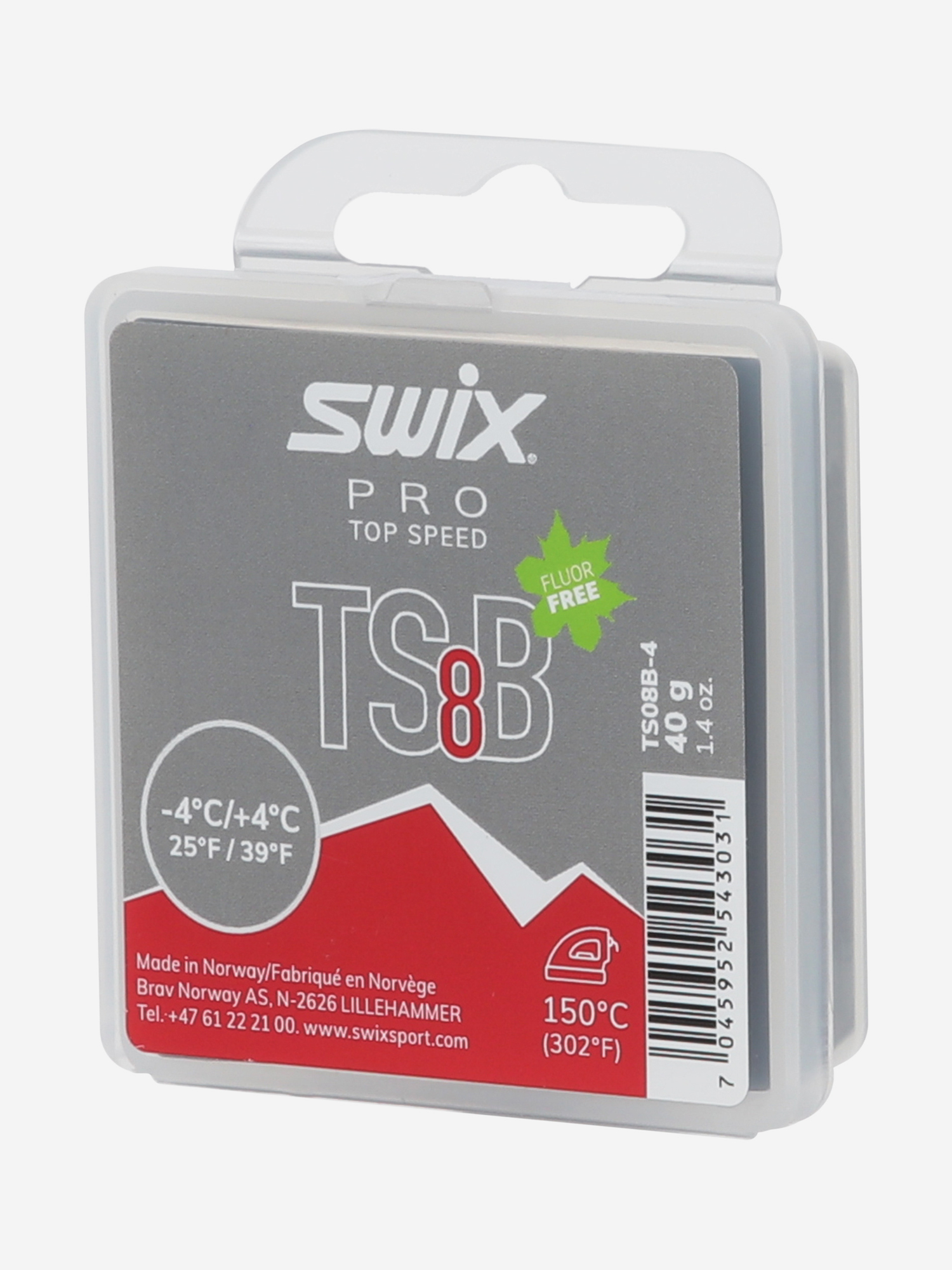 

Мазь скольжения Swix TS8 Black, -4/+4°C, Черный