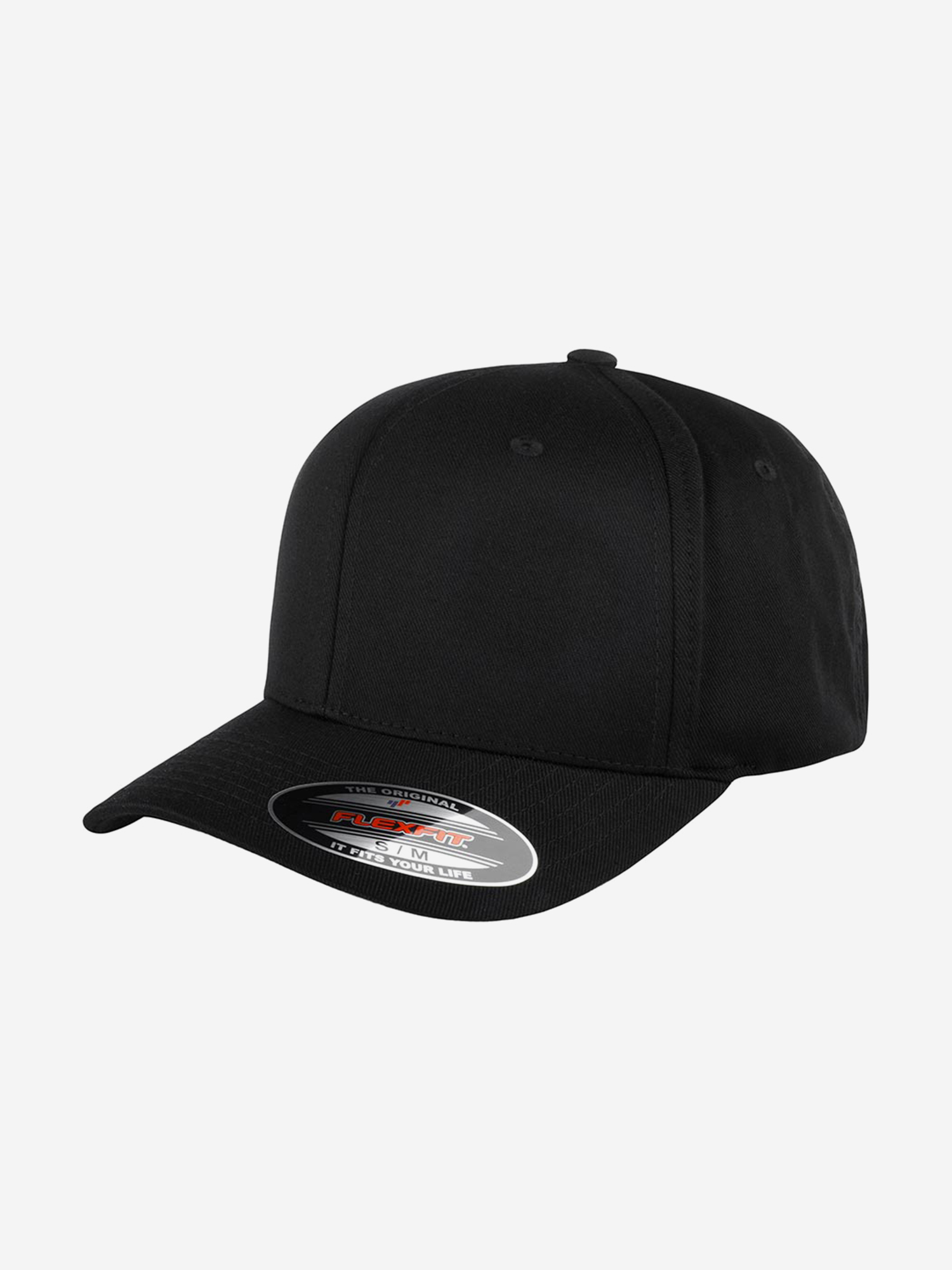 Изображение товара Бейсболка FLEXFIT 6277 черного цвета для спортивного стиля