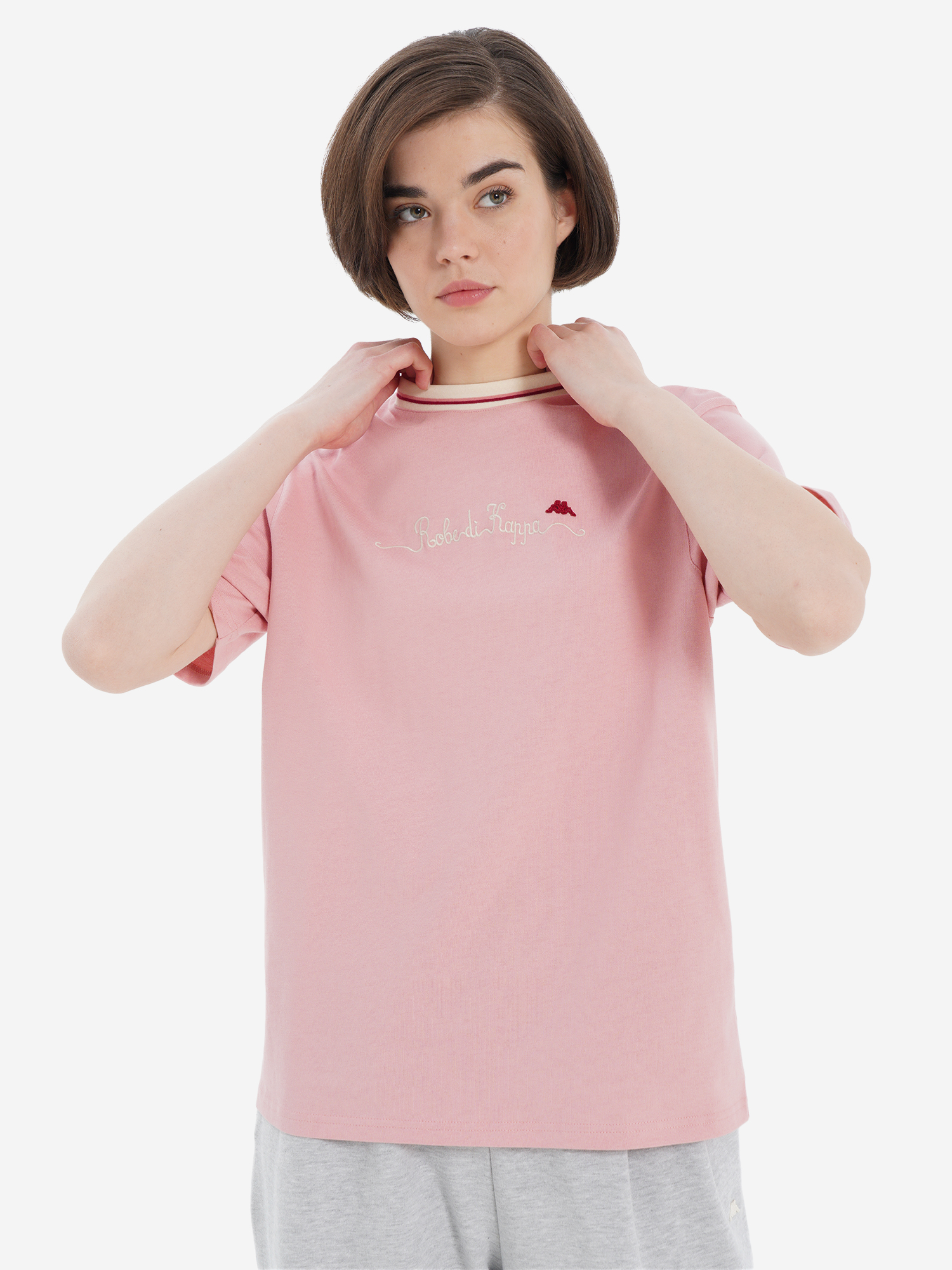 Футболка женская оверсайз Robe di Kappa, розовый, арт. 33822