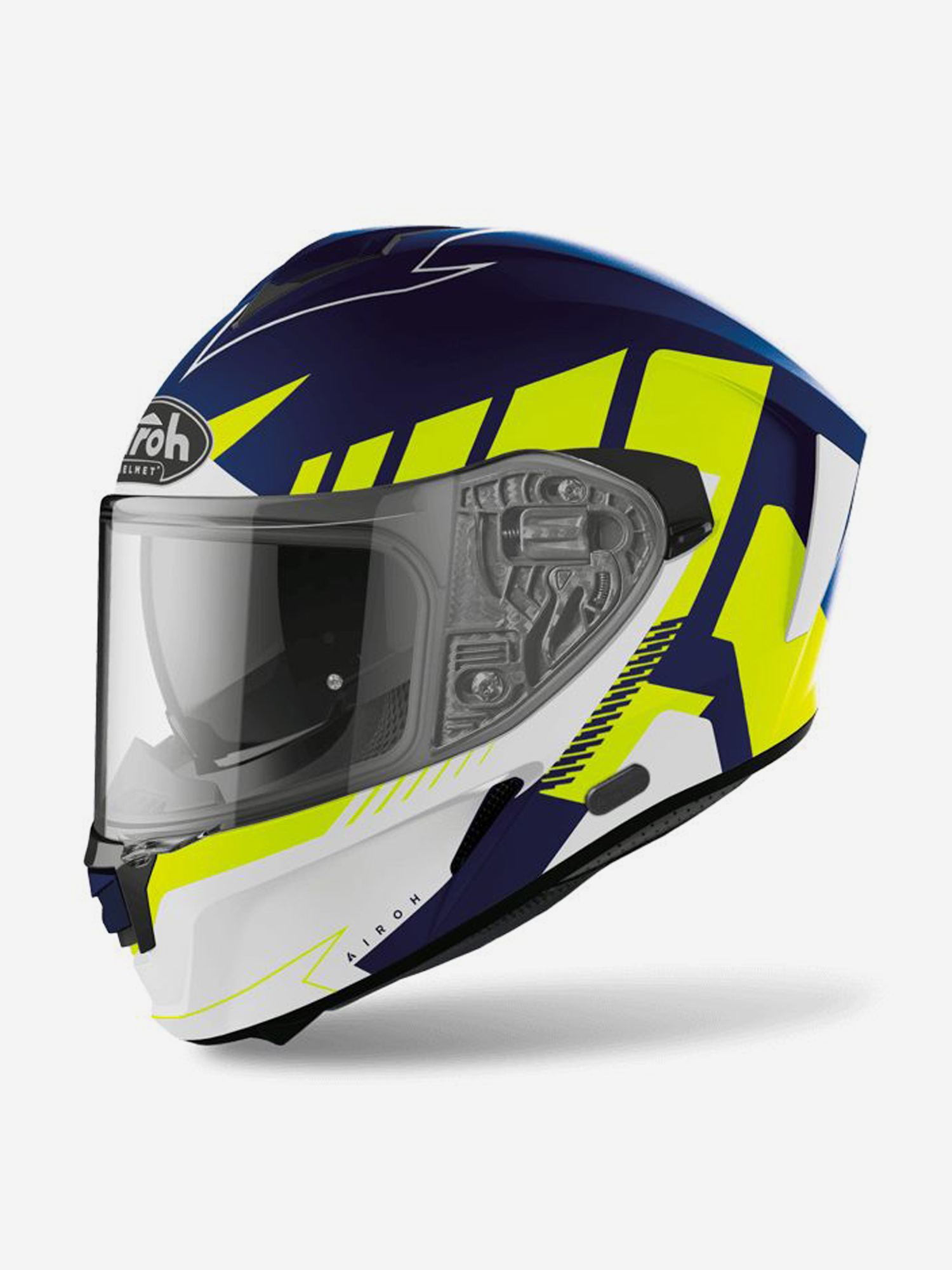 

Мотошлем интеграл Airoh SPARK RISE Blue/Yellow Matt, Синий