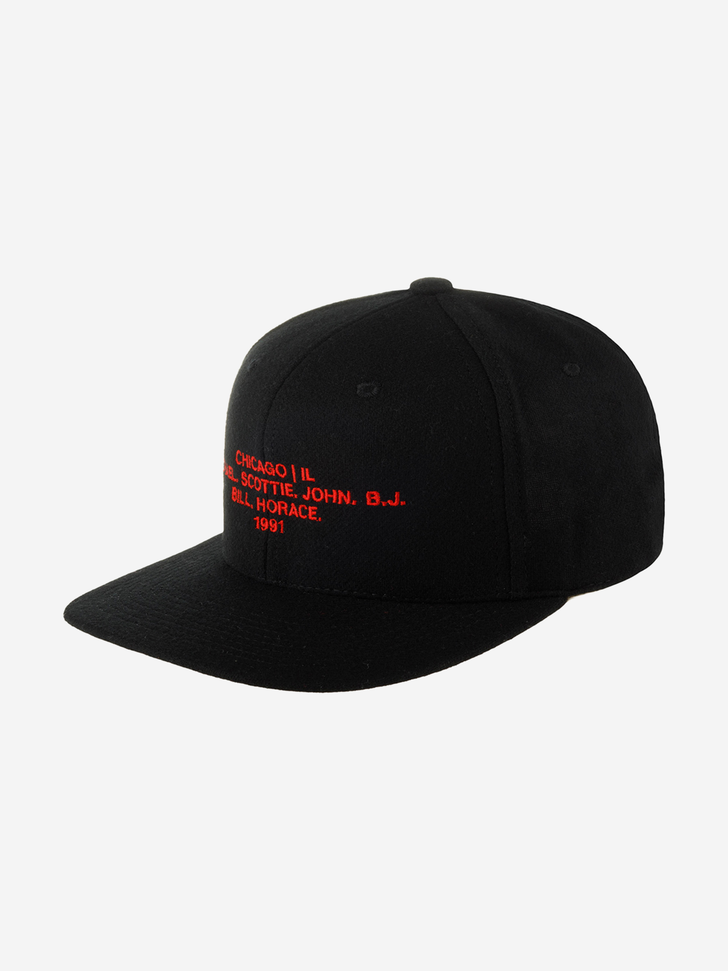 

Бейсболка с прямым козырьком HOOD 100-MWL076-IL011-BK Chicago Name (черный), Черный