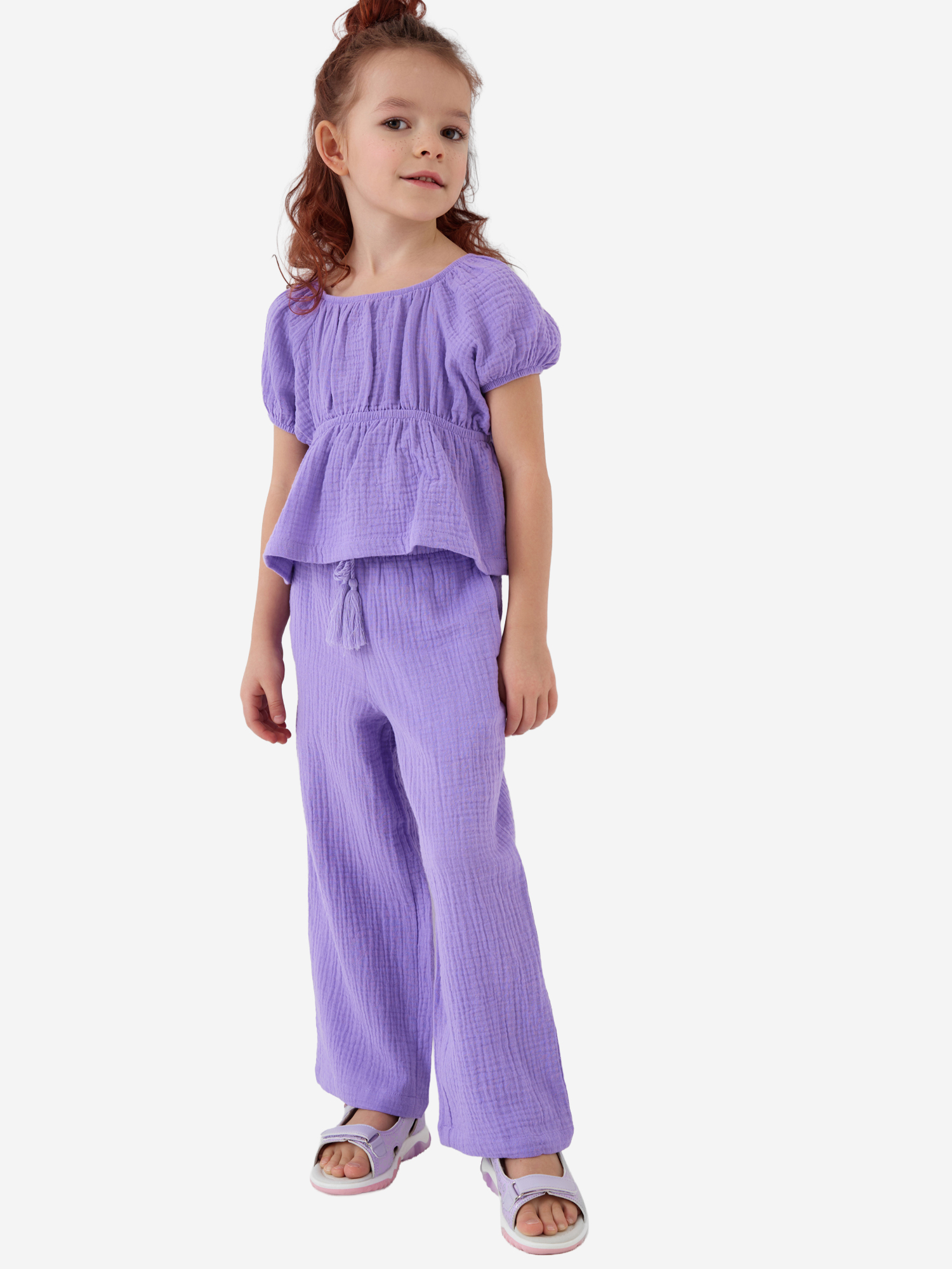 Изображение товара Комплект для девочек: блузка, брюки PlayToday