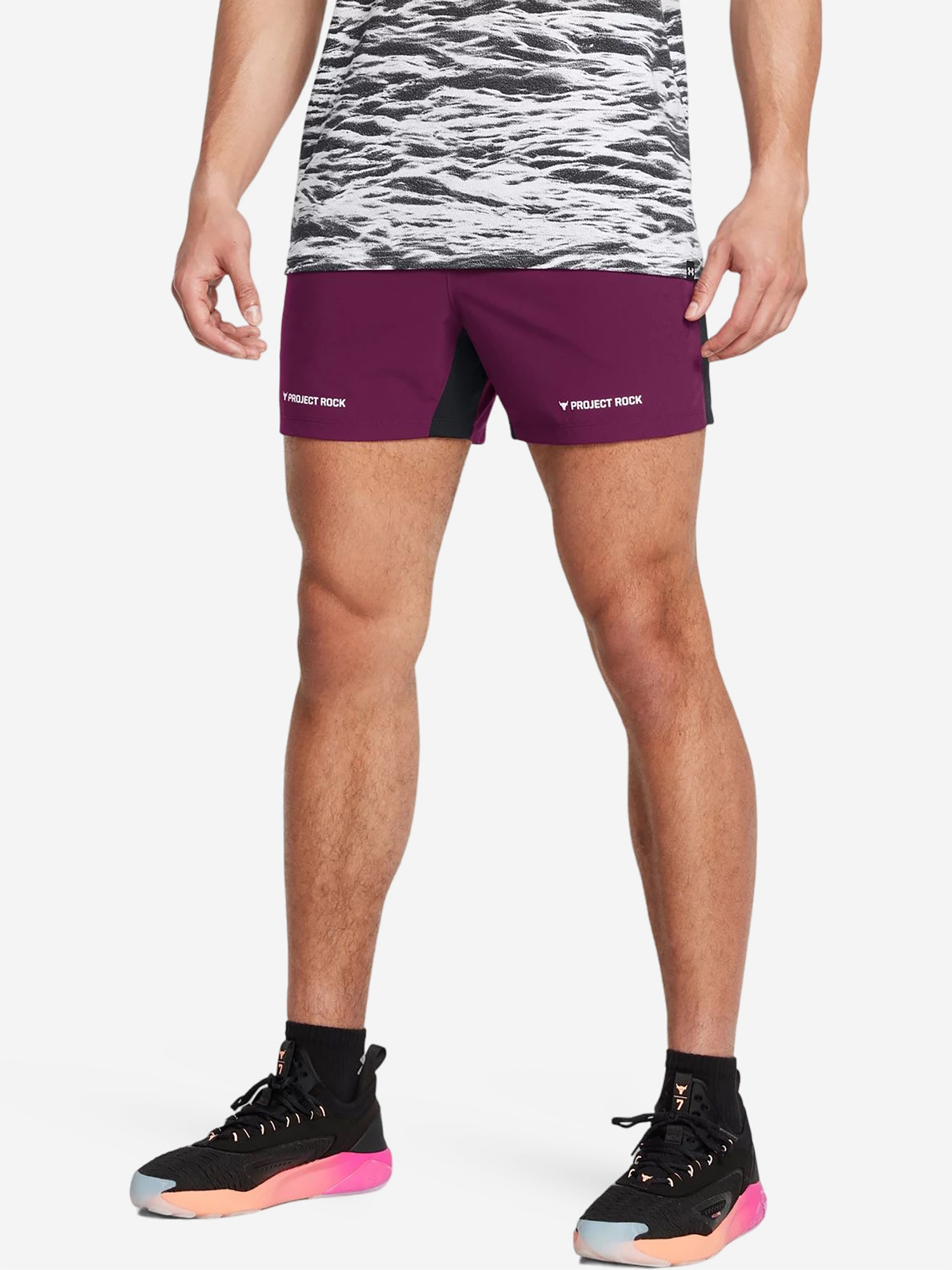 

Шорты мужские Under Armour Pjt Rock Ult 5in Train Short, Фиолетовый