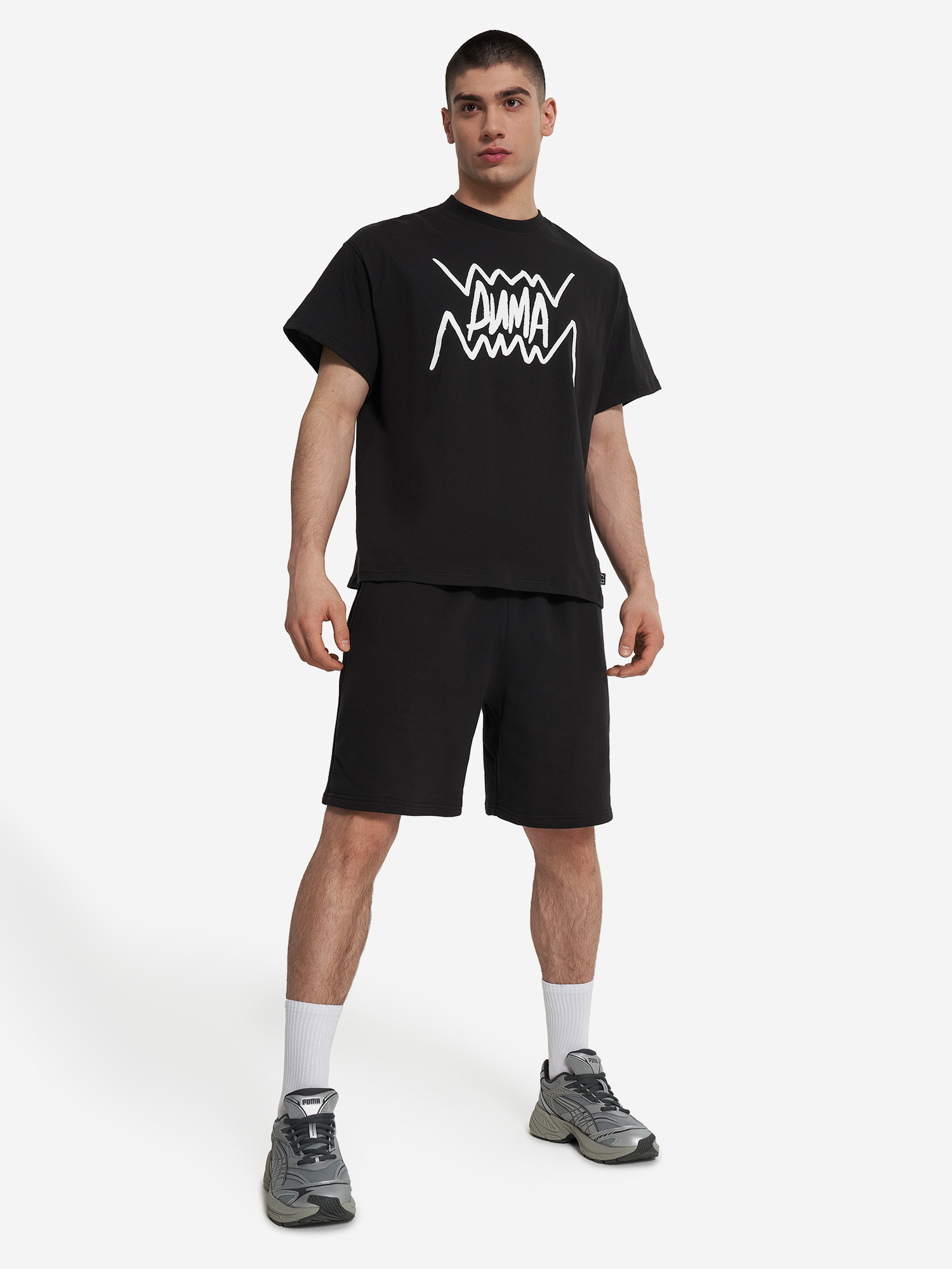 фото Футболка мужская оверсайз puma, черный