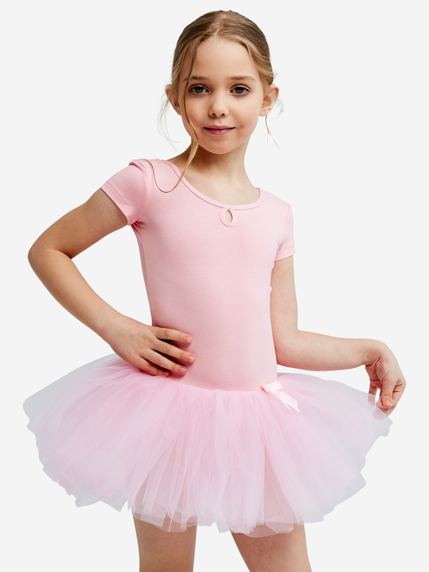 Изображение товара Гимнастический купальник Belkina с юбкой-пачкой для детей розовый