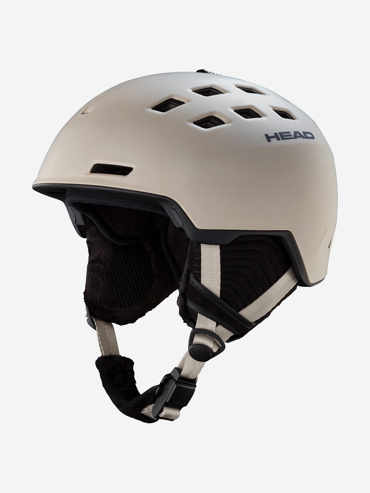 Изображение товара Горнолыжный женский шлем Head Rita песочный с визором и регулятором размера