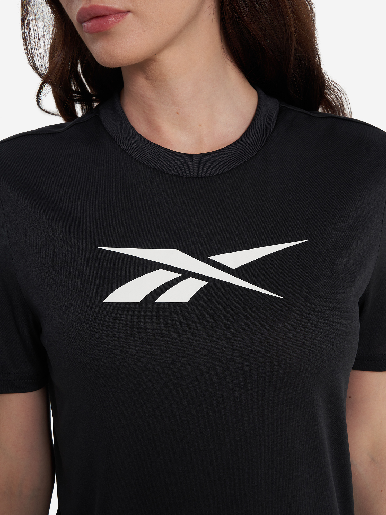 фото Футболка женская reebok casidy core, черный