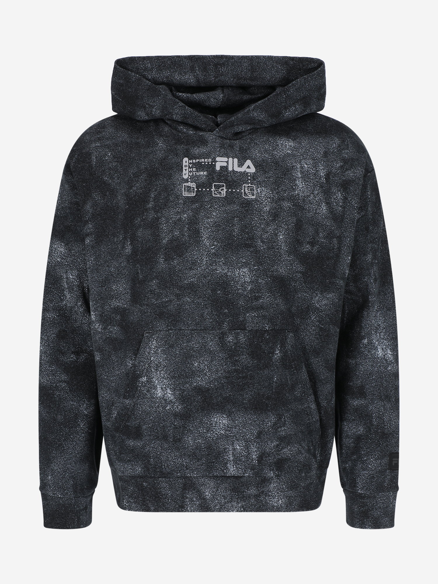 фото Худи мужское fila, черный