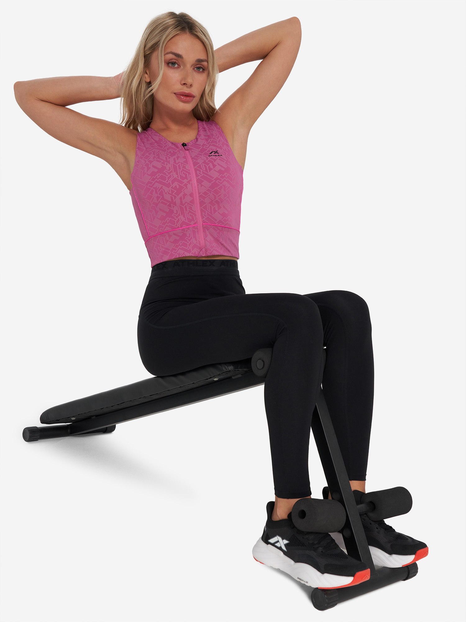 фото Топ бра спортивный athlex, розовый