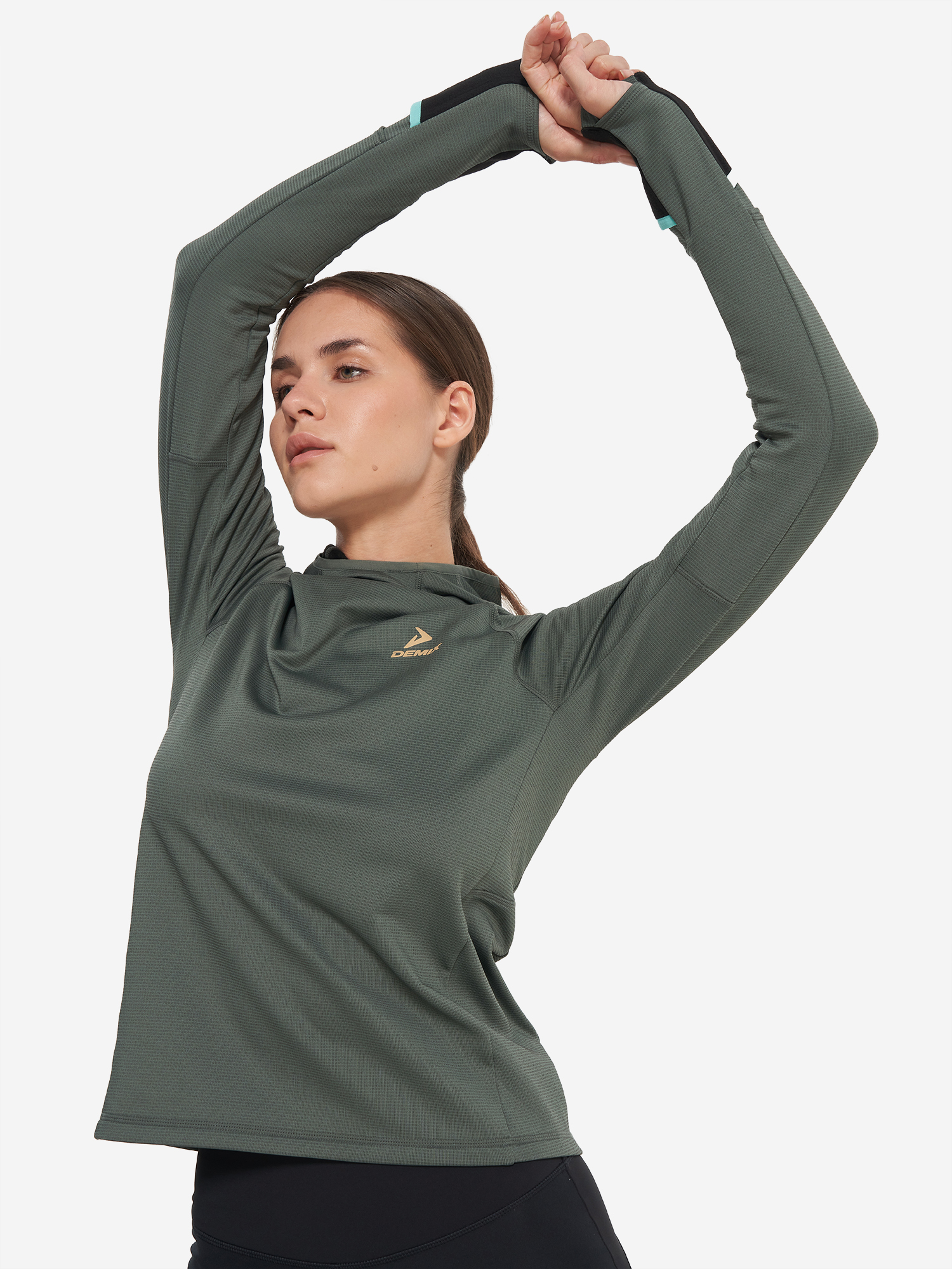 

Лонгслив женский Demix, Зеленый