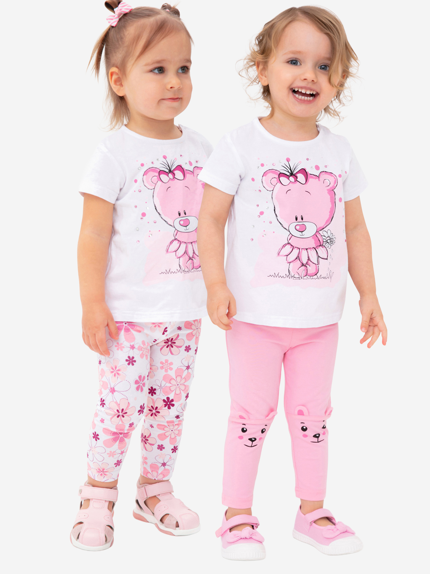 Изображение товара Легинсы для девочек, 2 пары в комплекте PlayToday