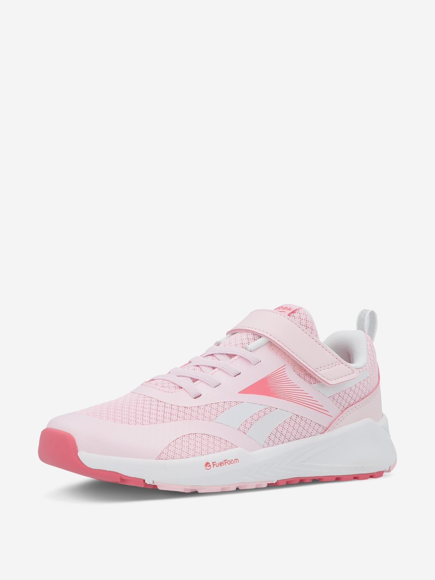 фото Кроссовки для девочек reebok energen run elastic lace & top strap, розовый
