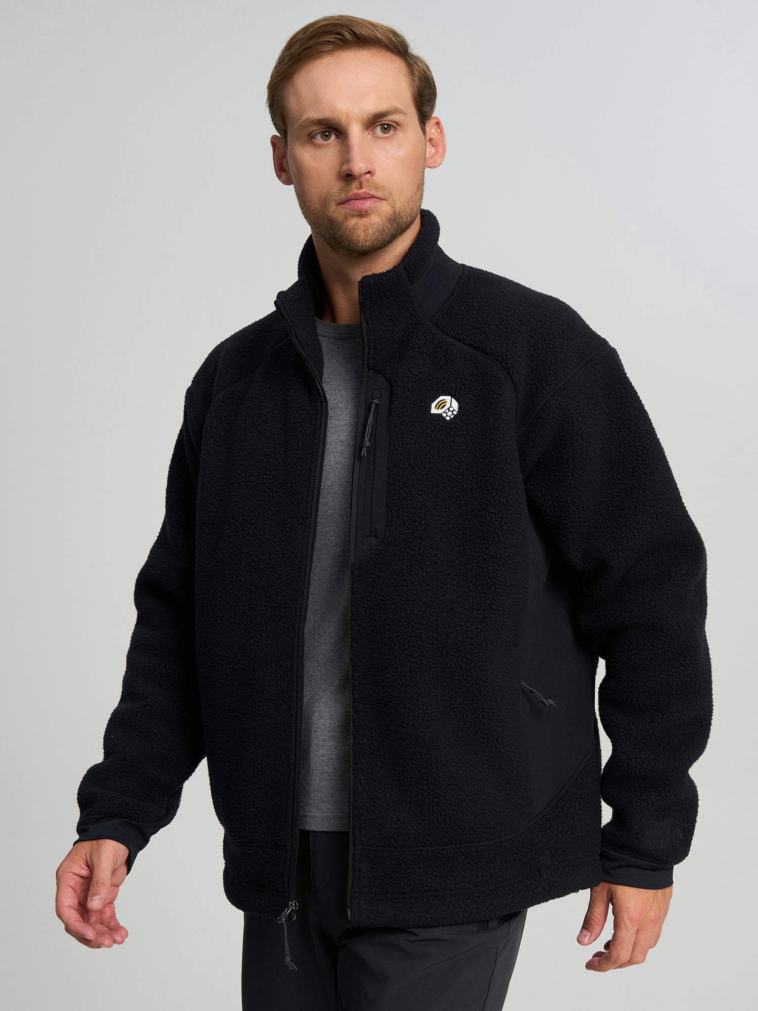 Толстовка мужская Mountain Hardwear Deep Drift Fleece Full Zip, Черный