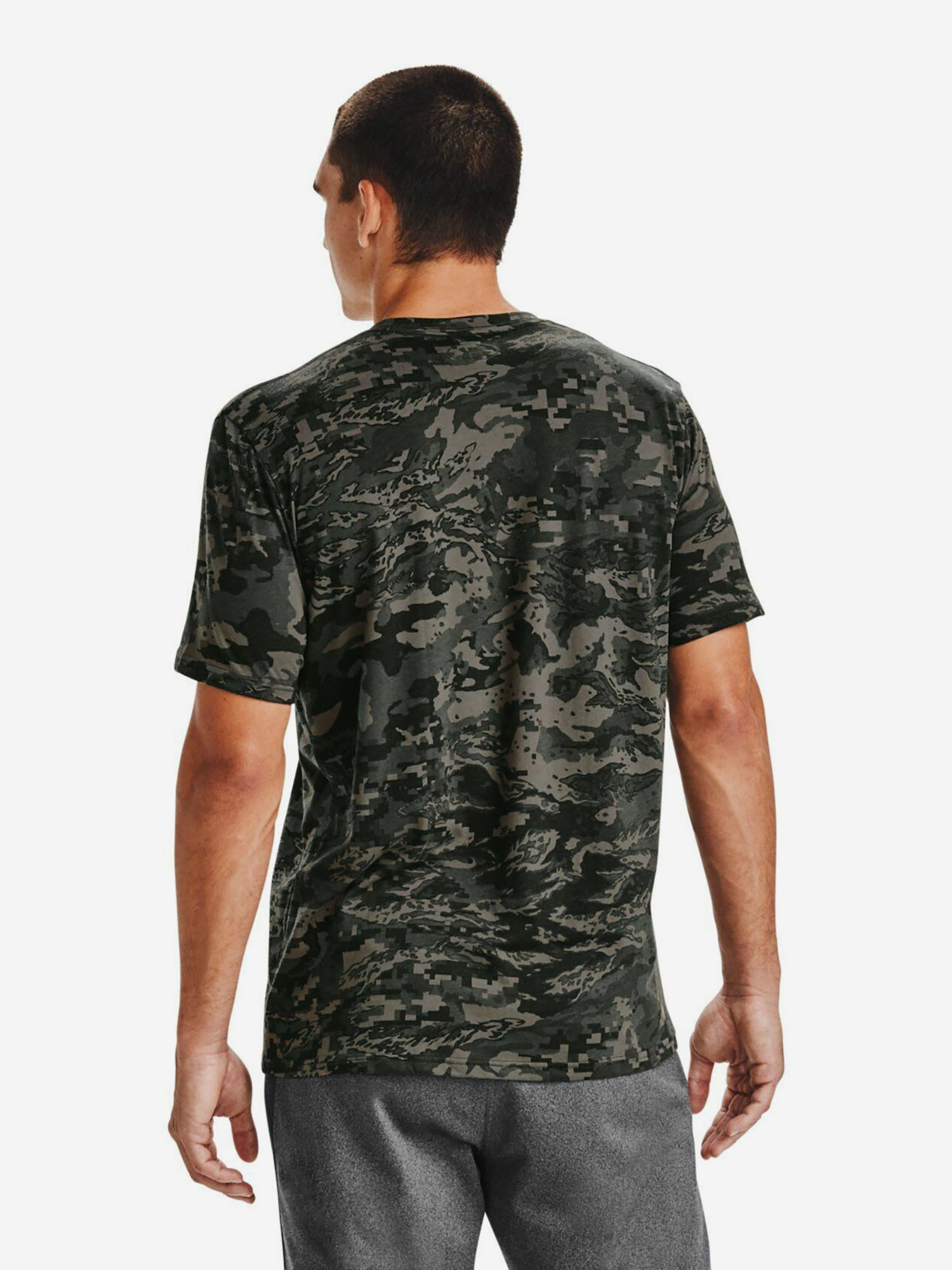 Футболка мужская UNDER ARMOUR UA ABC CAMO SS 1357727-310, Зеленый 1357727PFTDU0F-310, размер 44-46 - фото 2