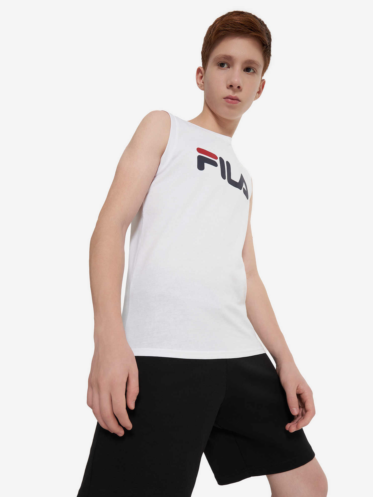 фото Майка для мальчиков fila, белый