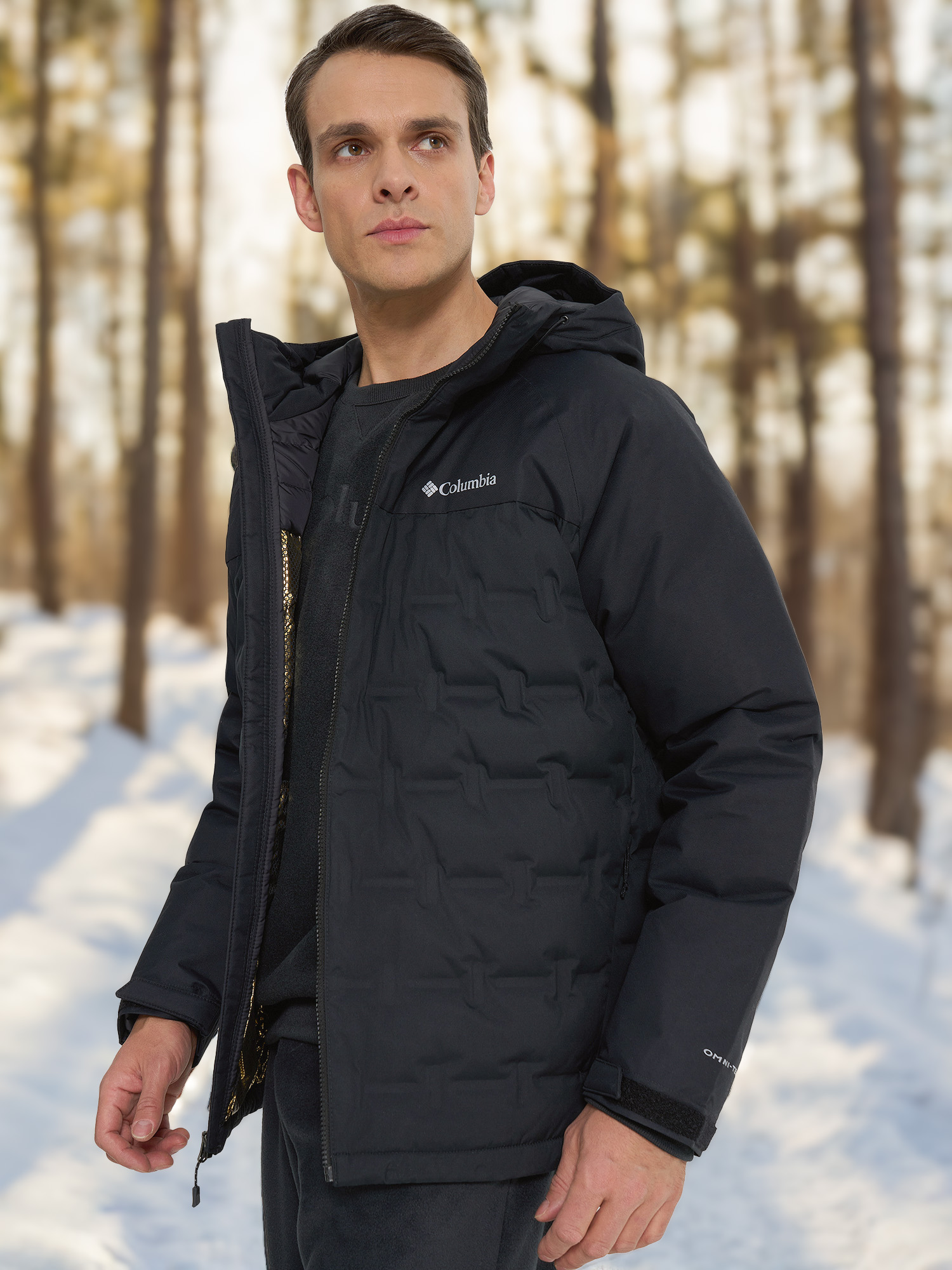 

Пуховик мужской Columbia Grand Trek III Down Hooded Jacket, Черный