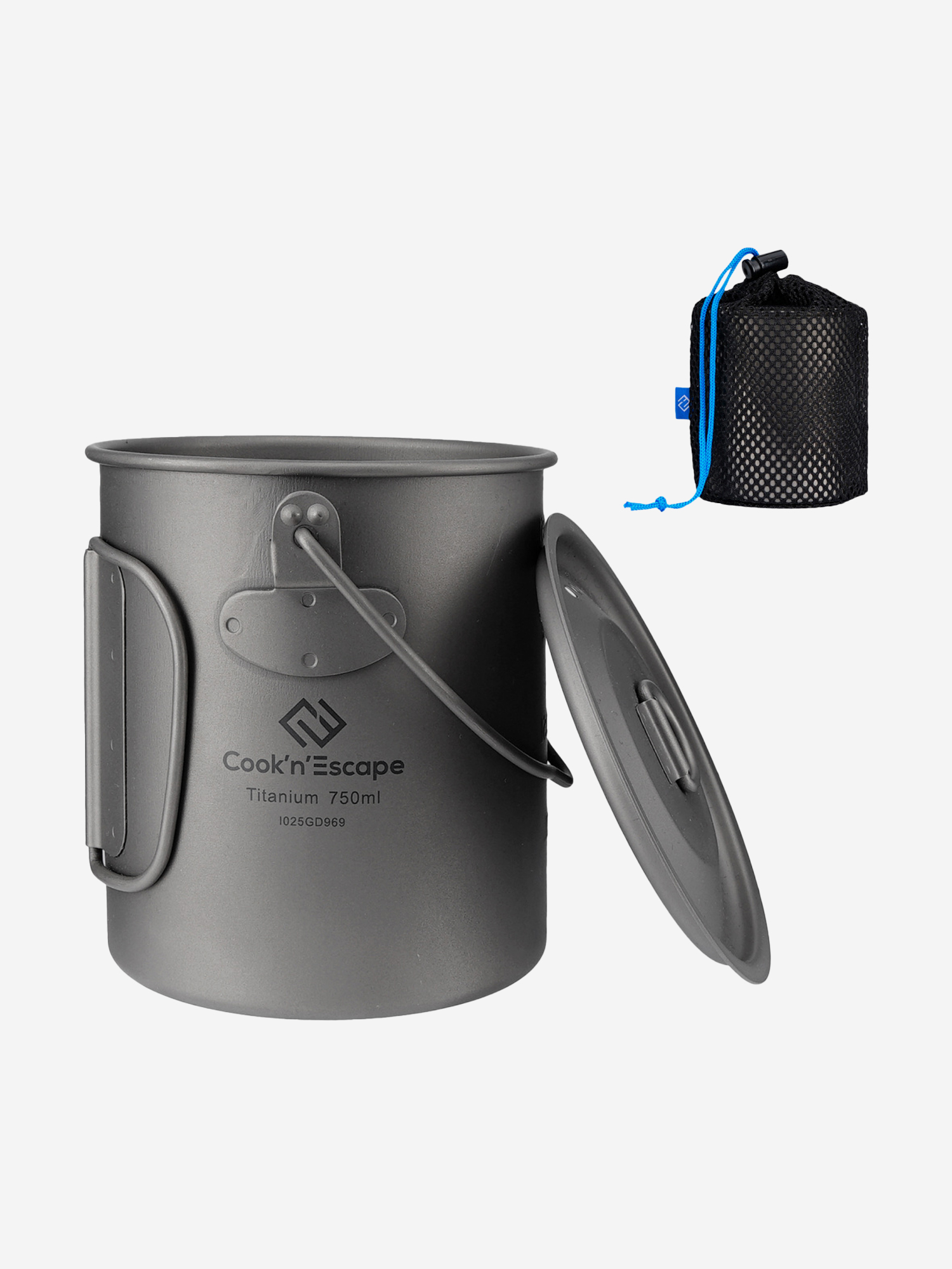 

Кастрюля KingCamp 750ml Titanium Soloist, Серебряный