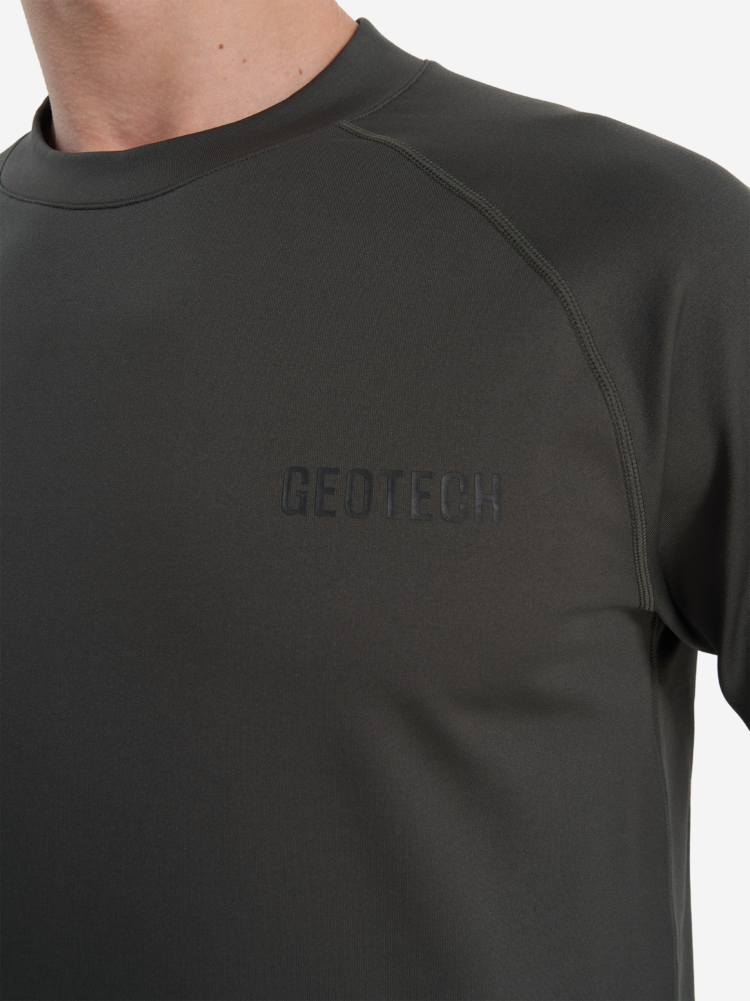 фото Лонгслив мужской geotech, зеленый