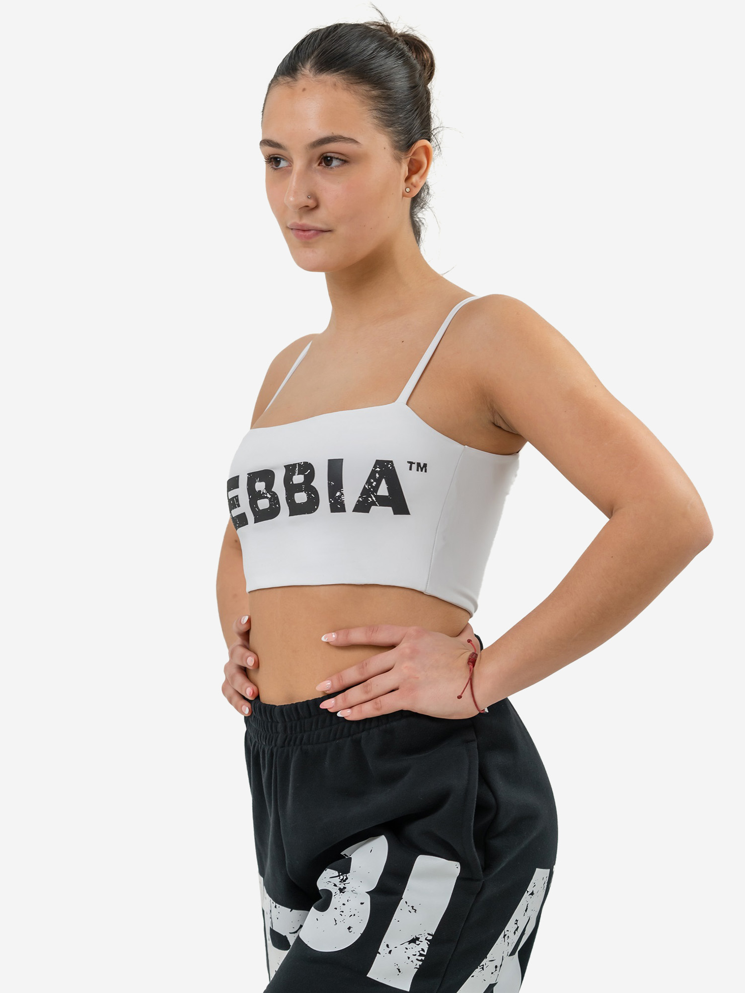 

Топ спортивный женский NEBBIA Bandeau bra BACK CHECK 612, Белый