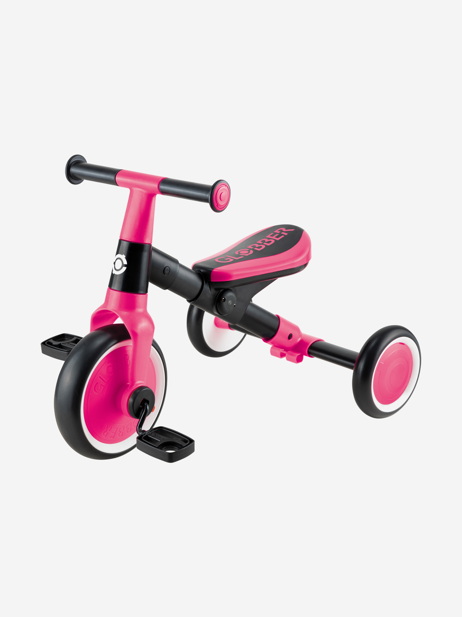

Трехколесный велосипед-беговел Globber LEARNING TRIKE (2в1), Розовый