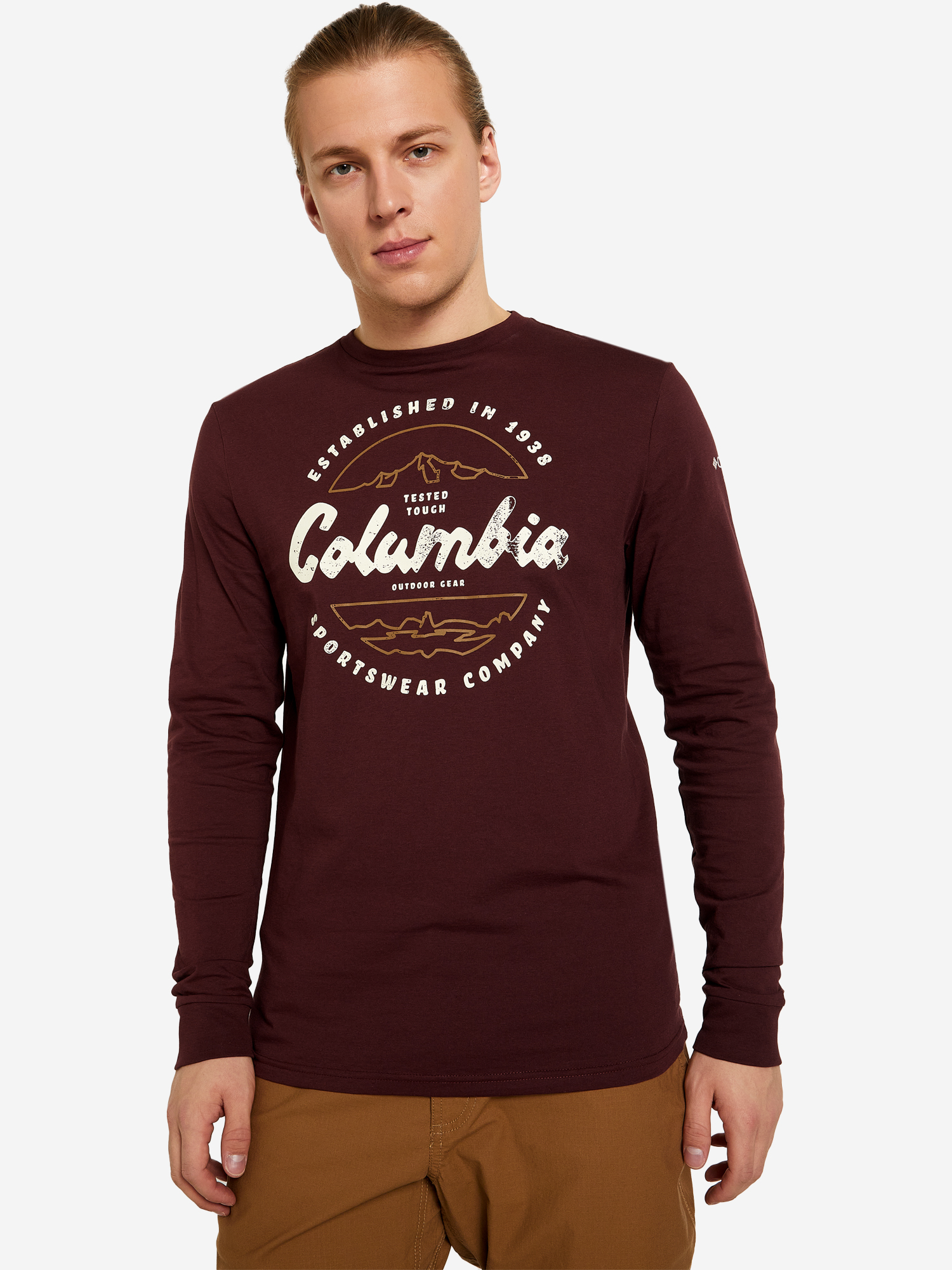 

Лонгслив мужской Columbia Blue Reef LS Graphic Tee, Красный