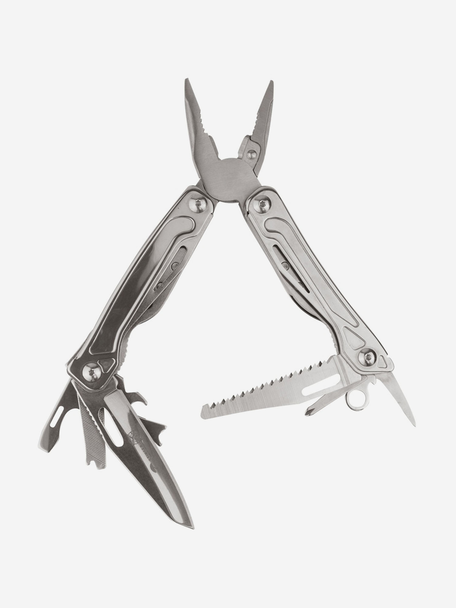 

Мультиинструмент складной Stinger, 101 мм, 11 функций, нейлоновый чехол, Серебряный