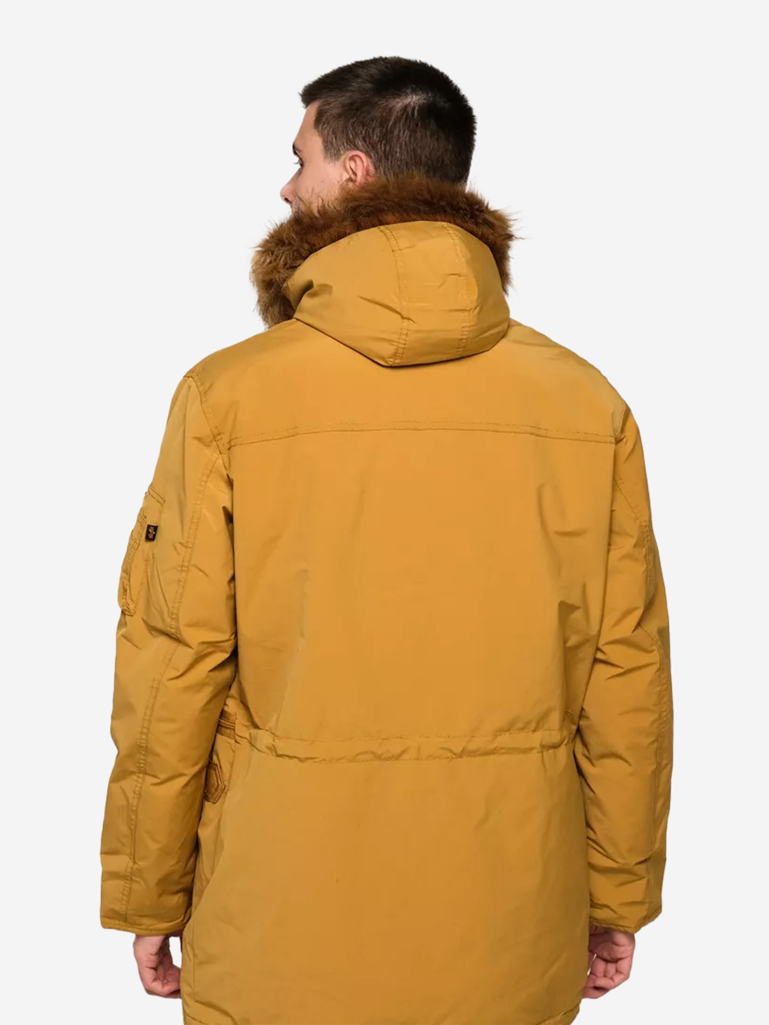 Парка утеплённая пуховая мужская N-3B Alpine Gen II Alpha Industries, Желтый MJN53501WDSJA4R-T, размер 46 - фото 5