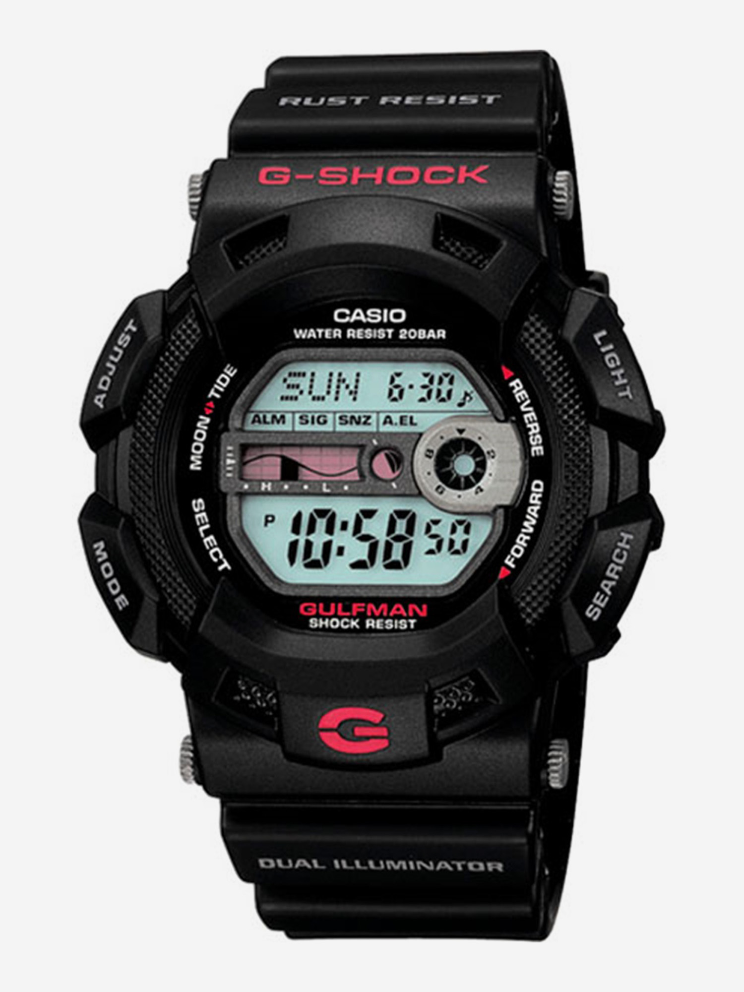 

Спортивные часы Casio G-9100-1E, Черный