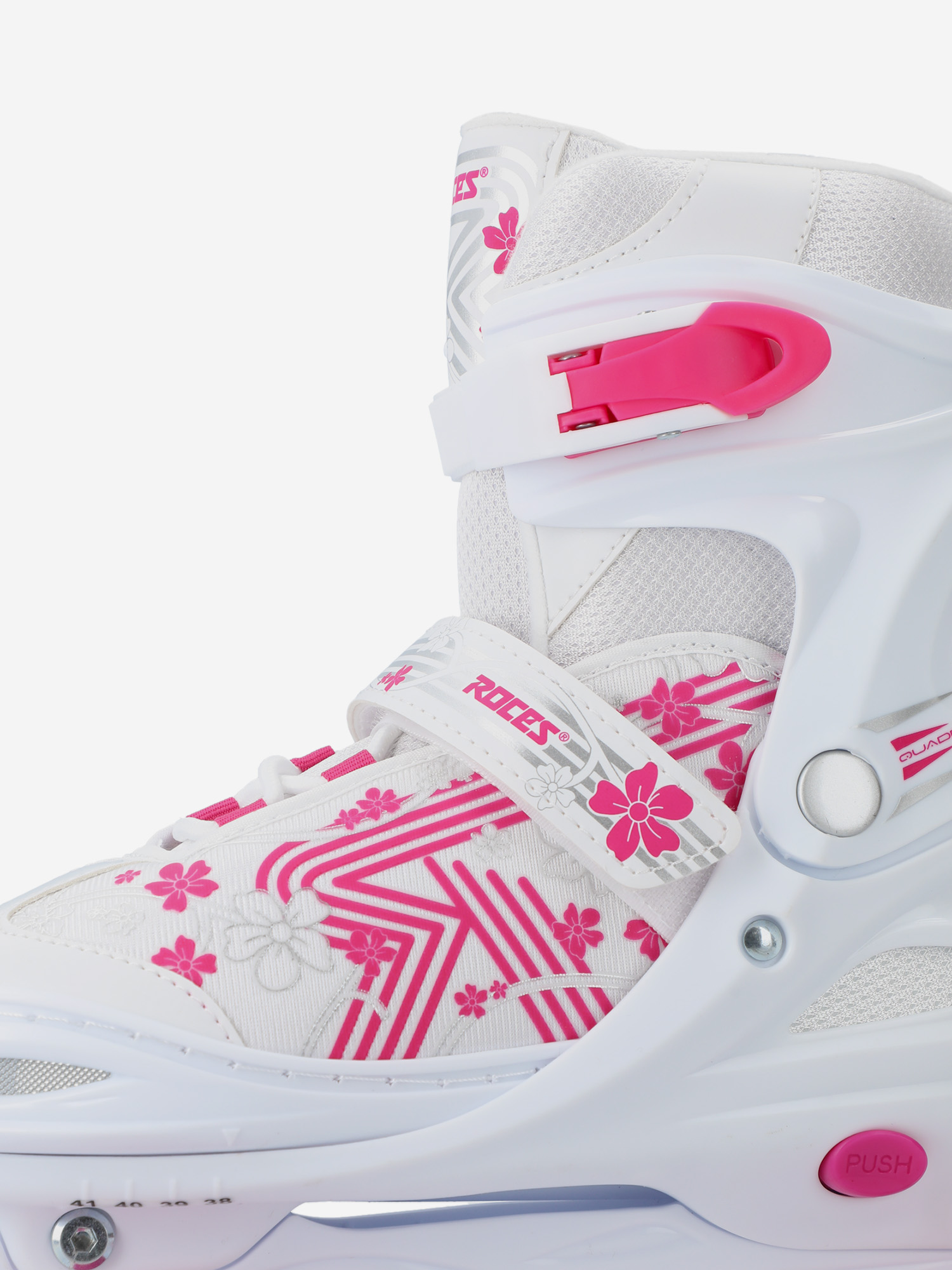 фото Роликовые коньки детские roces quaddy 3.0, белый