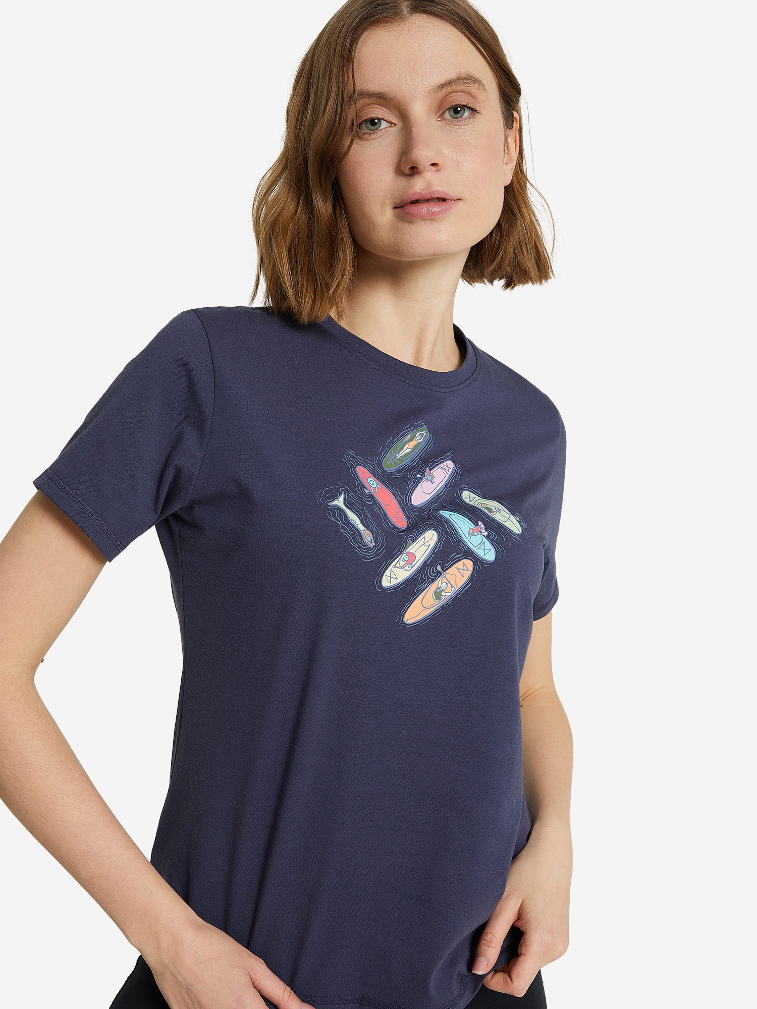 

Футболка женская Columbia Sun Trek Ss Graphic Tee, Синий