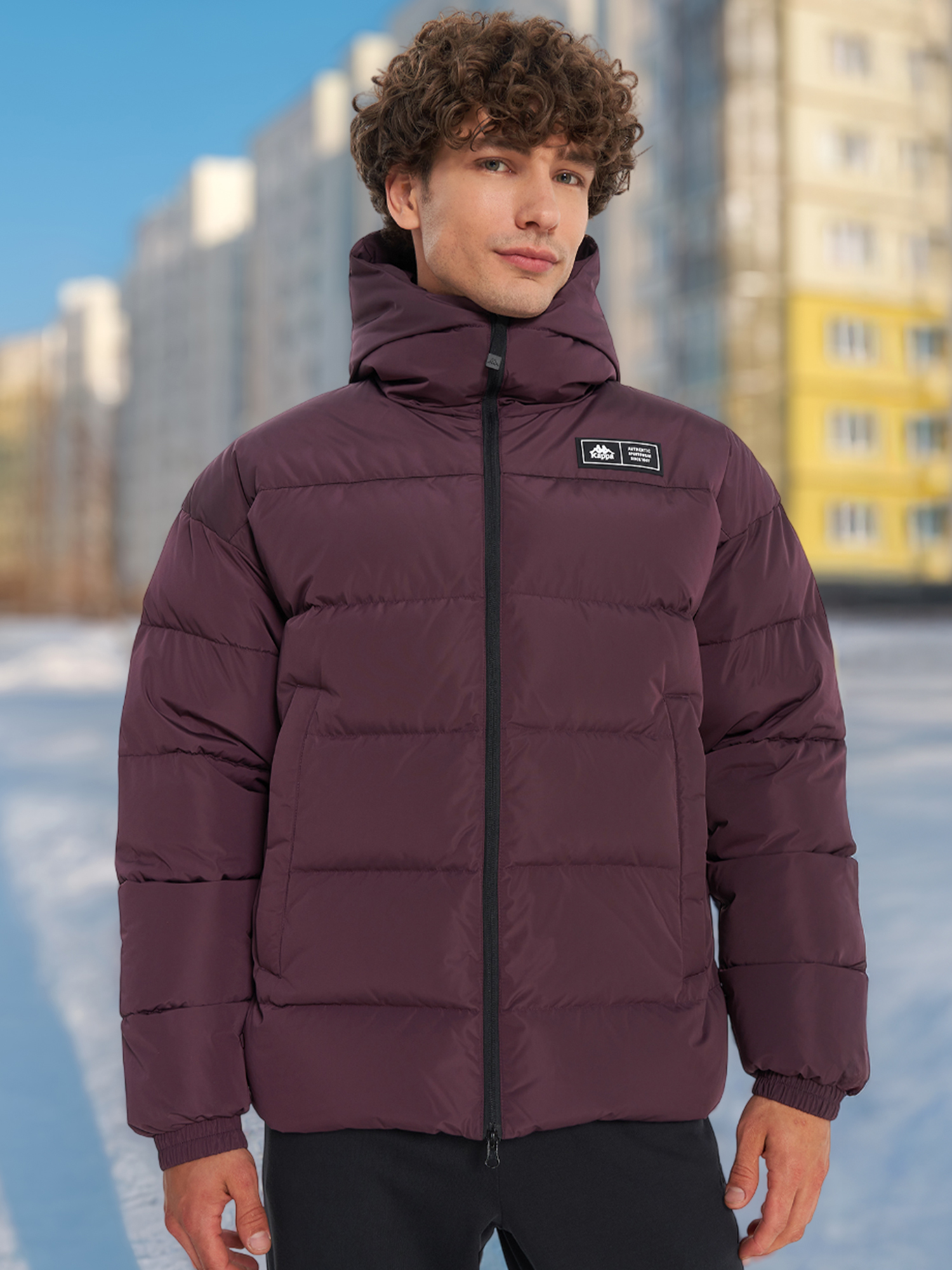 Пуховик Kappa Paffuta, красный, арт. 136974kap-84