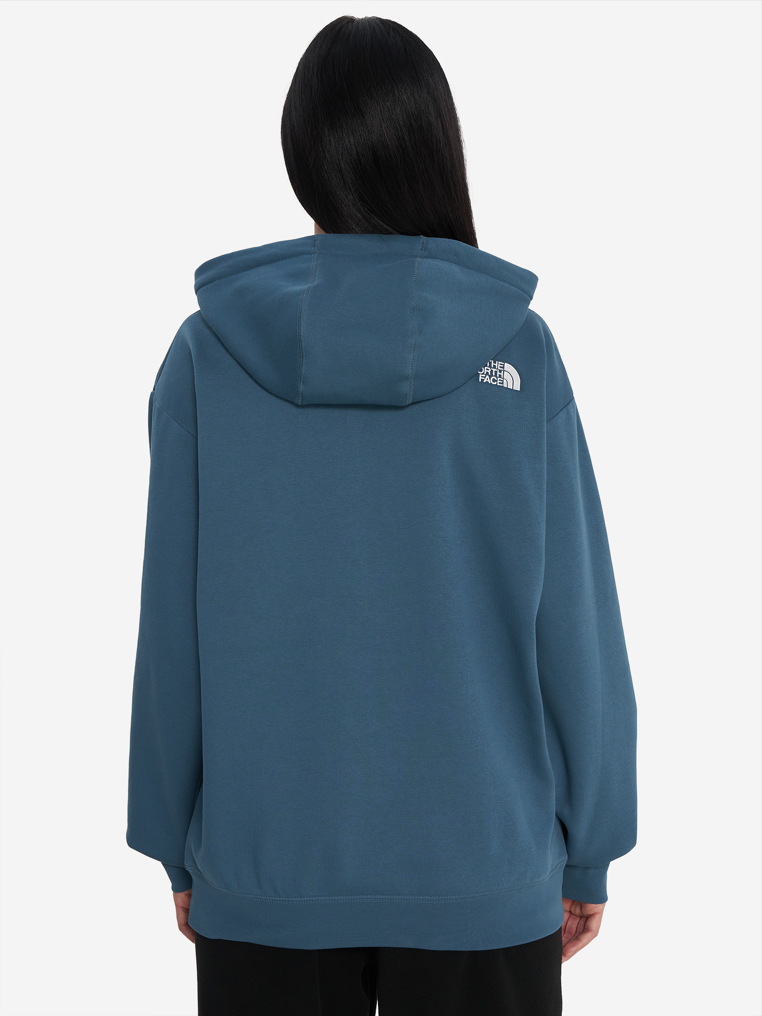фото Худи женское оверсайз the north face essential, синий