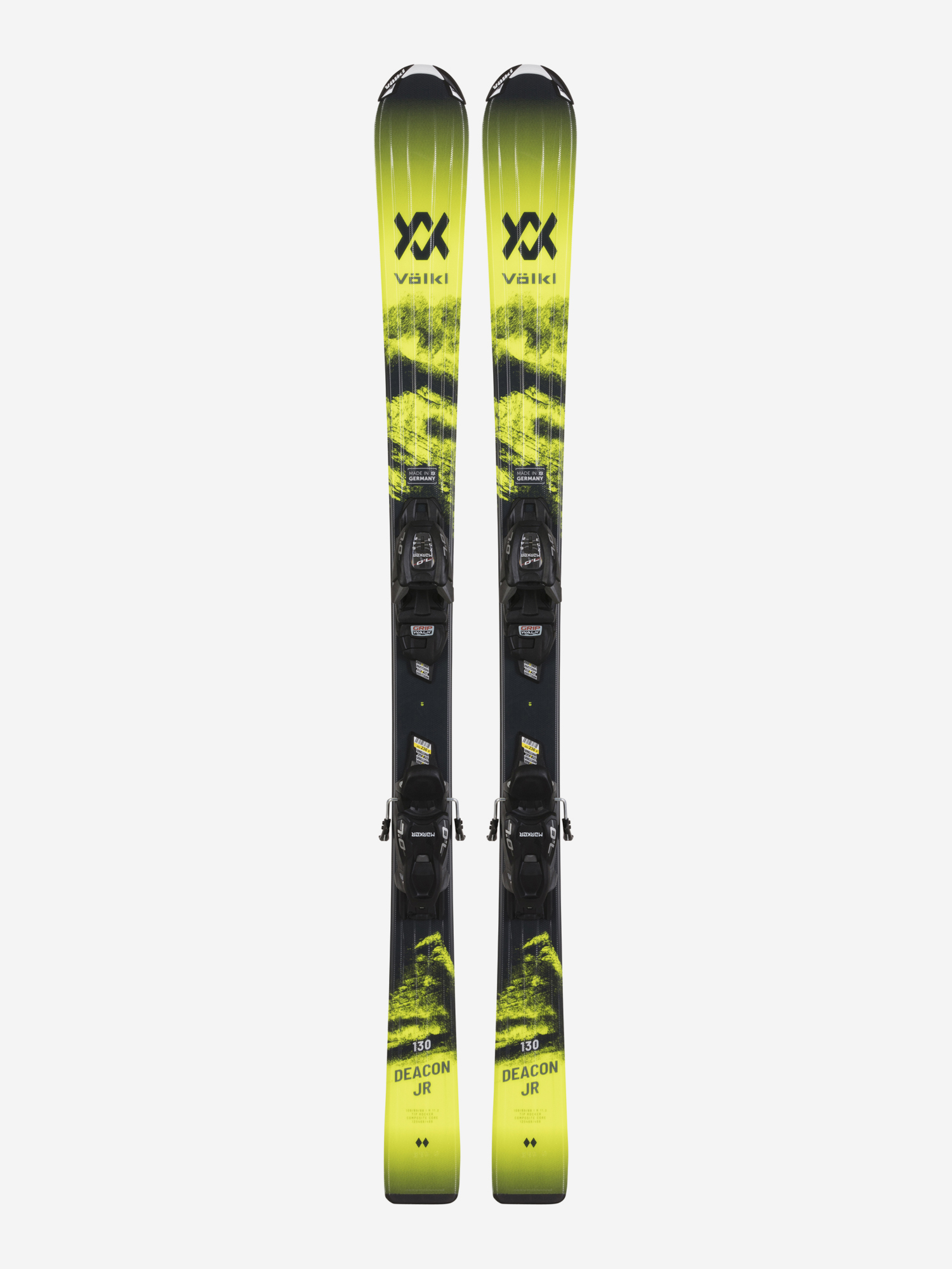 

Горные лыжи детские Volkl Deacon + крепления 4.5 vMotion, Желтый