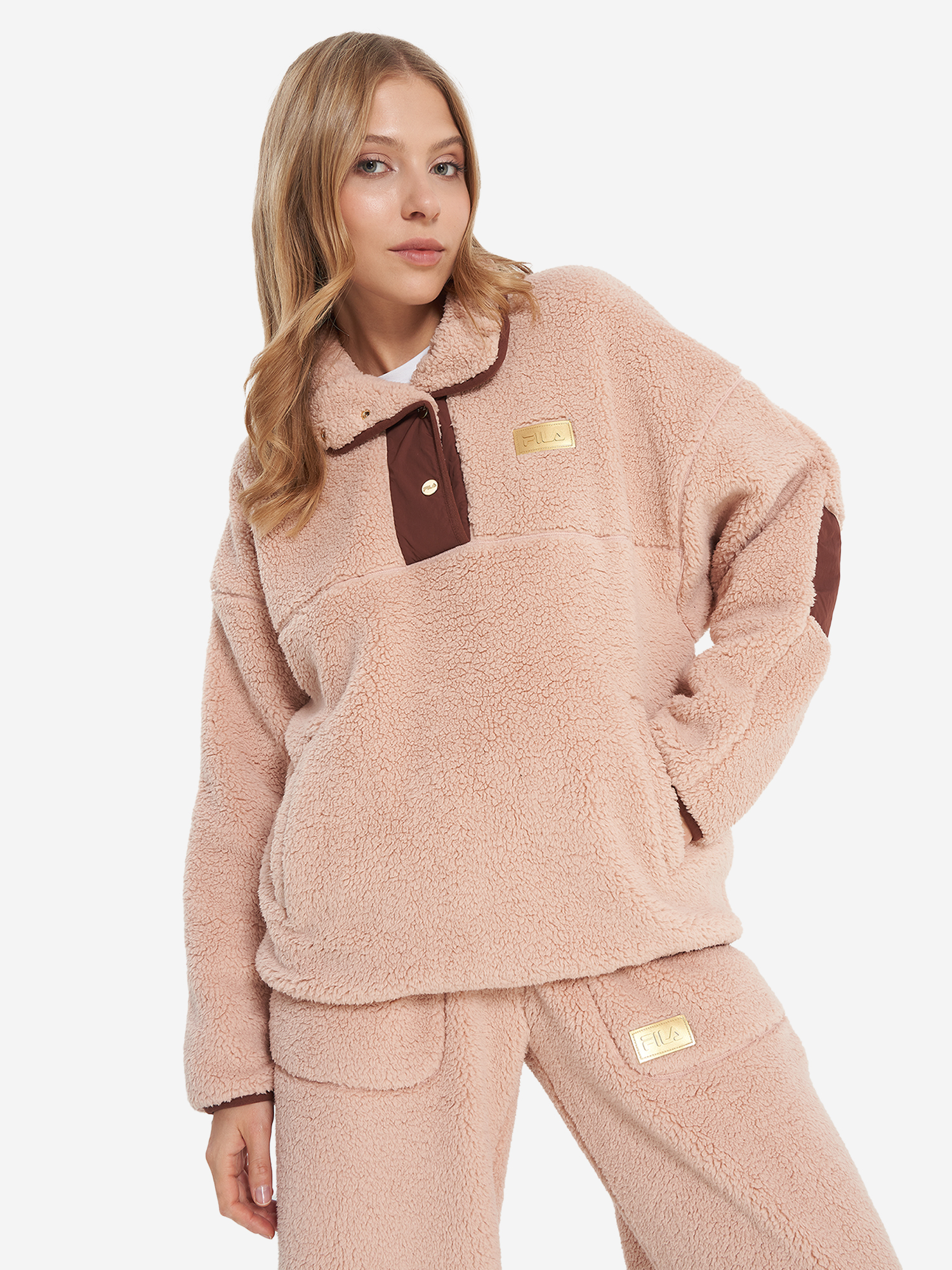 

Джемпер флисовый женский FILA, Бежевый