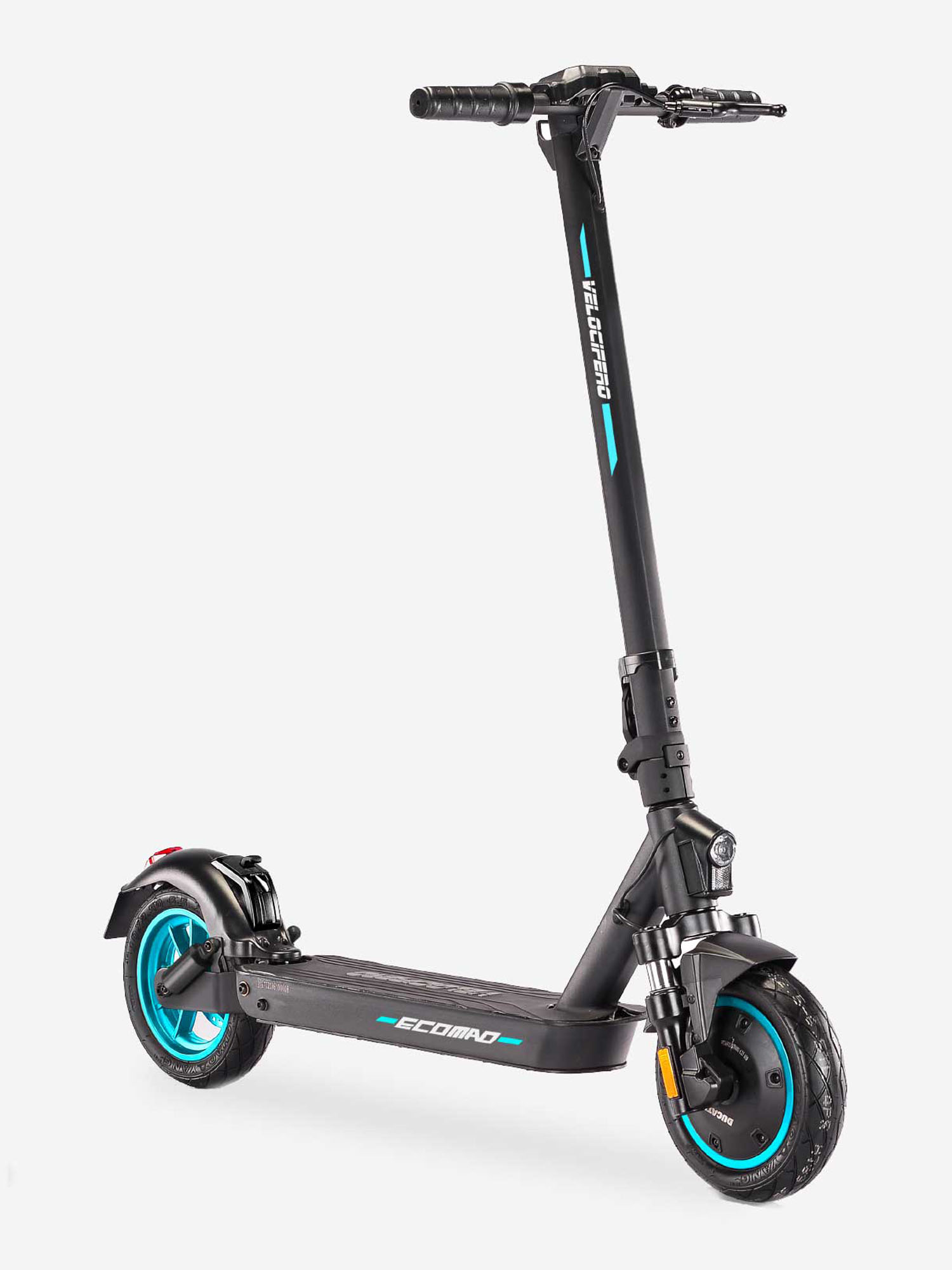 

Электросамокат компактный Velocifero ECOMAD Sport голубой, Голубой