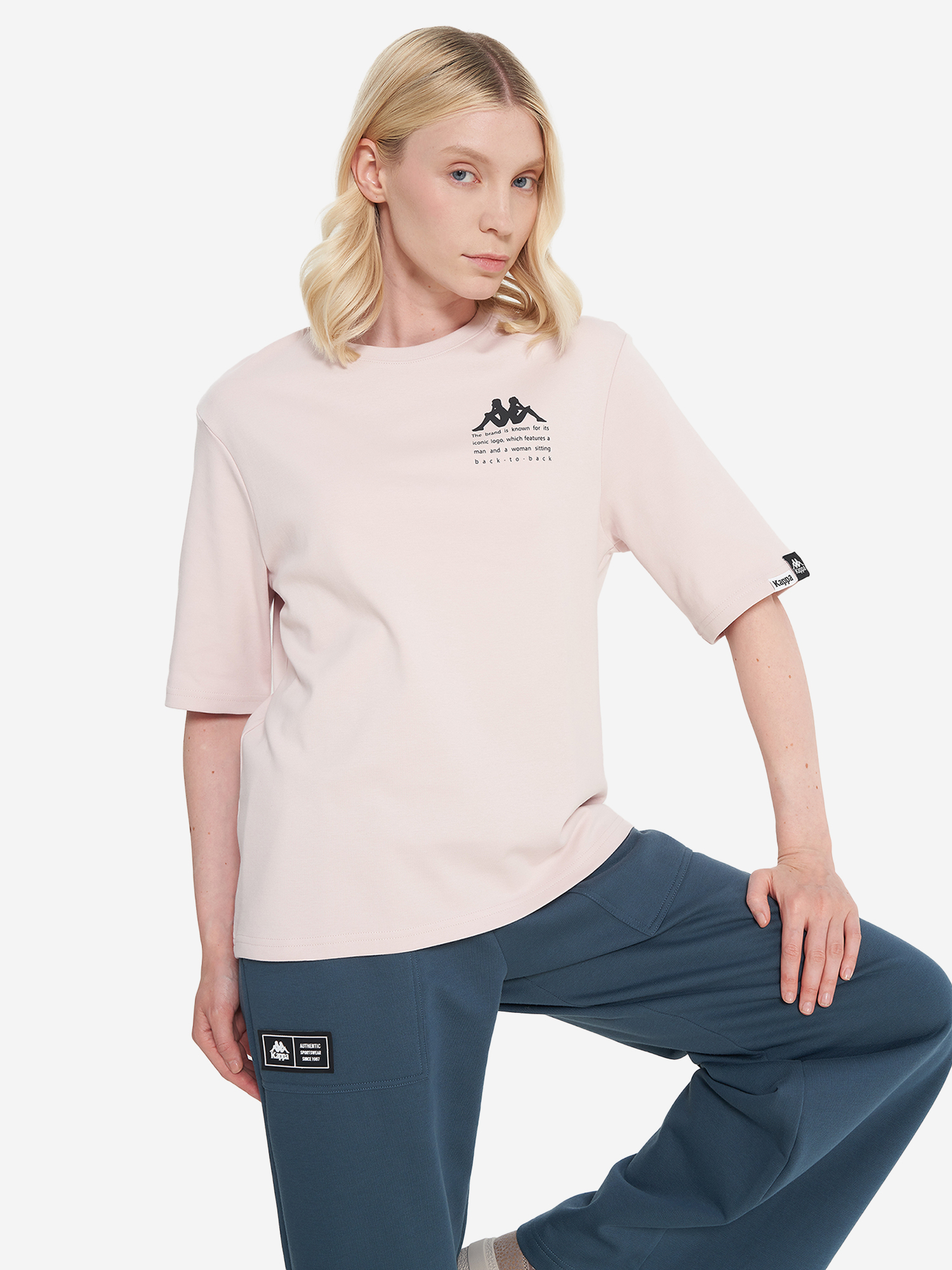 Футболка женская Kappa, розовый, арт. 137496kap-80