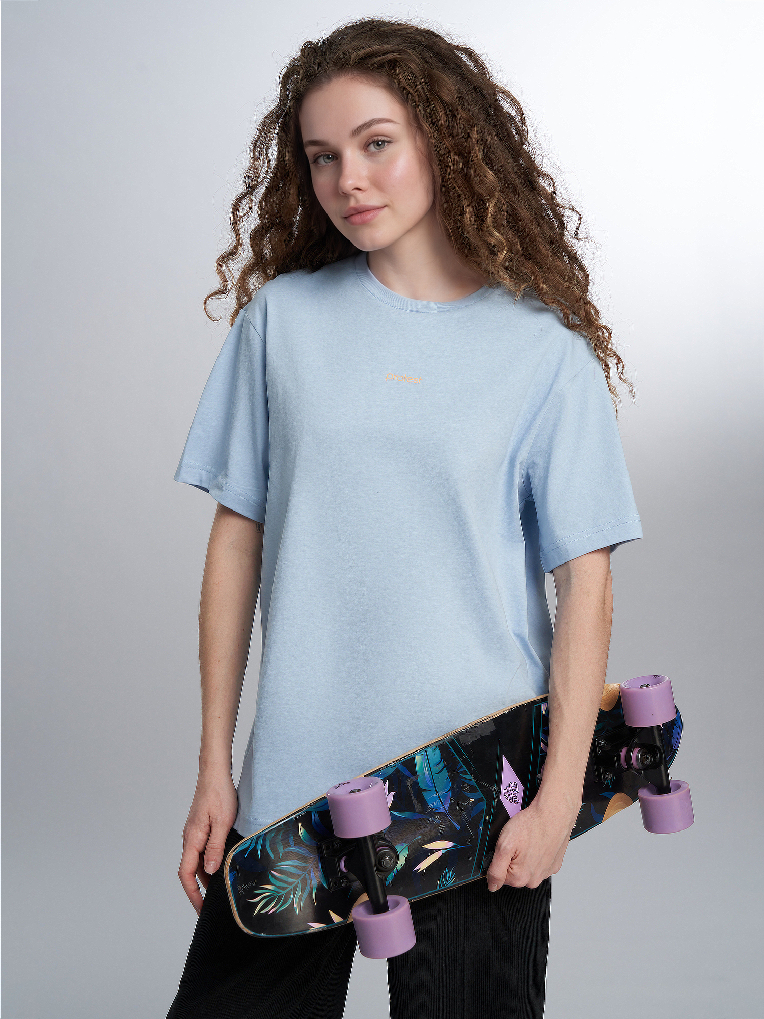 Изображение товара Футболка женская оверсайз Protest, Голубой