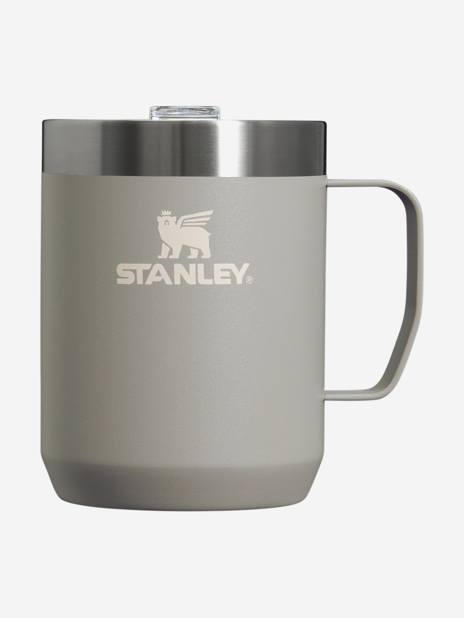

Термокружка Stanley Classic, 230 мл, серая, с ручкой и крышкой, Серый