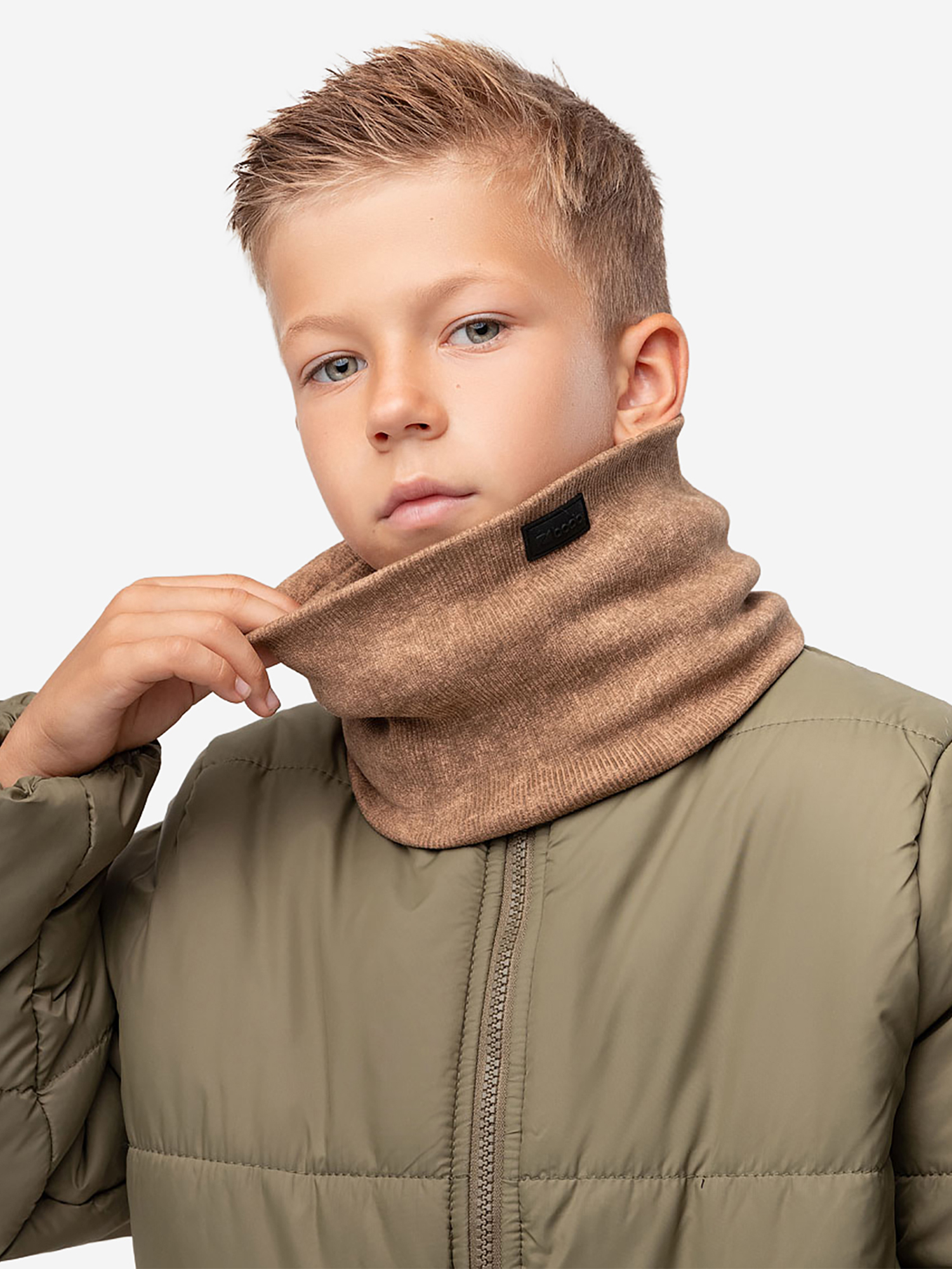 Изображение товара Шарф-снуд bodo светло-коричневый для детей