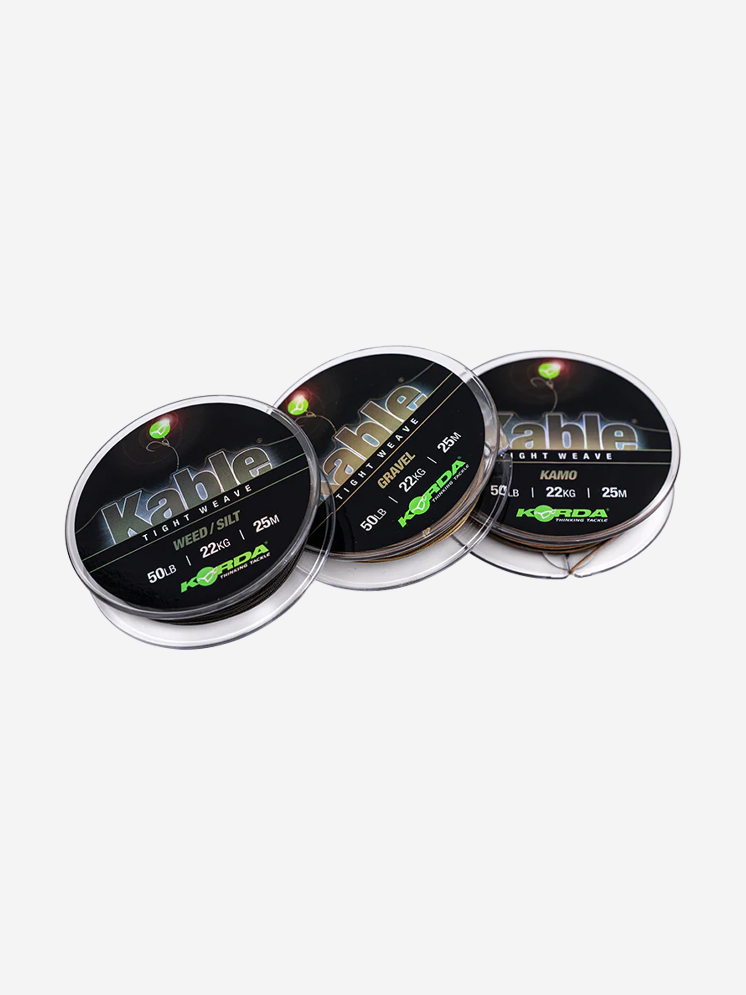 Изображение товара Карбовая оснастка KORDA Kable Tight Weave 25м Gravel Изображение товара Карбовая оснастка KORDA Kable Tight Weave 25м Gravel