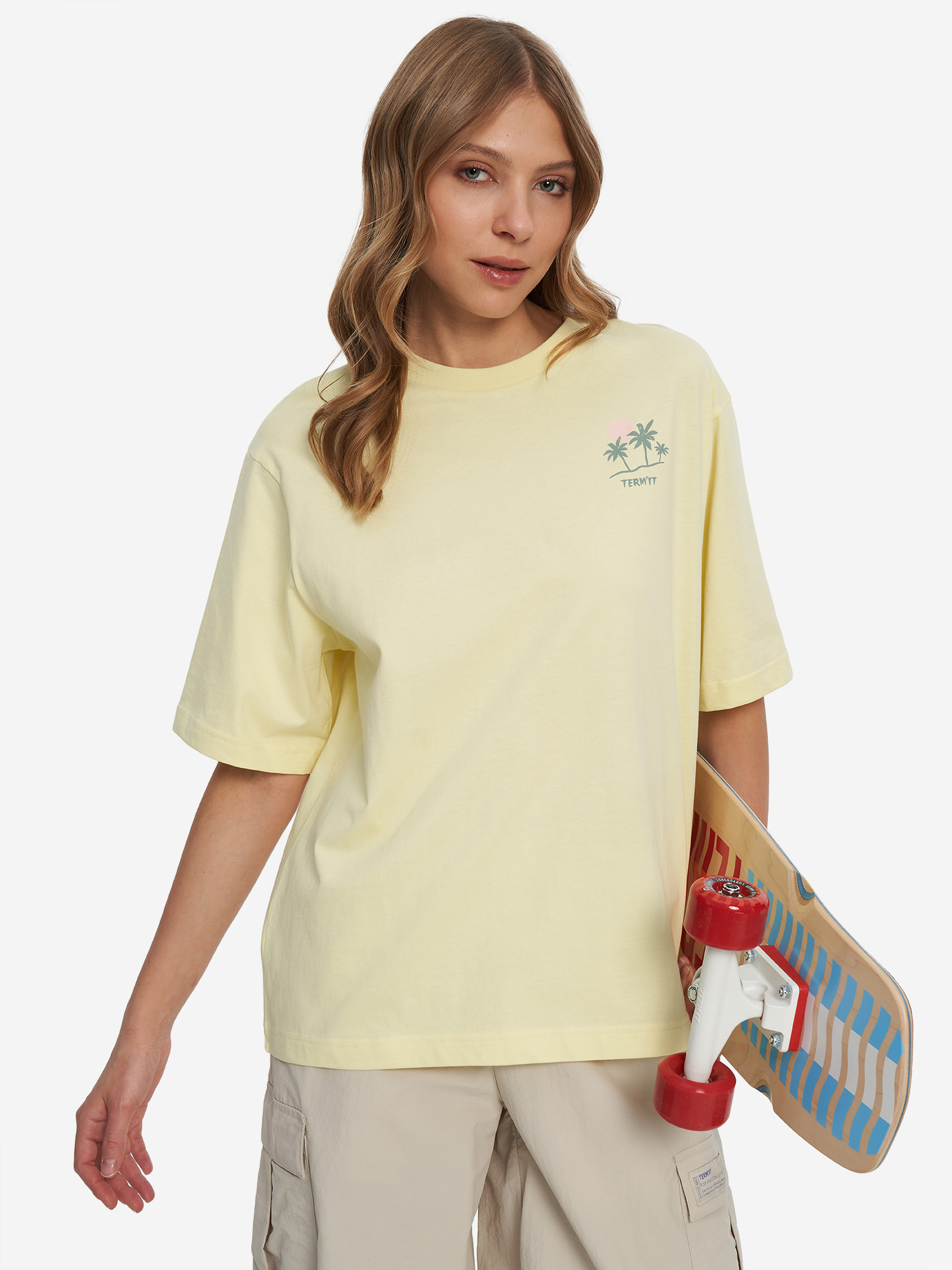 Изображение товара Женская оверсайз футболка Termit для пляжного и серфинг стиля