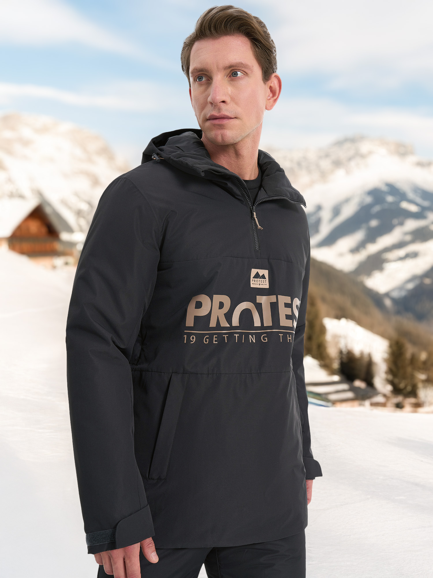 Анорак мужской Protest, черный, арт. 17809
