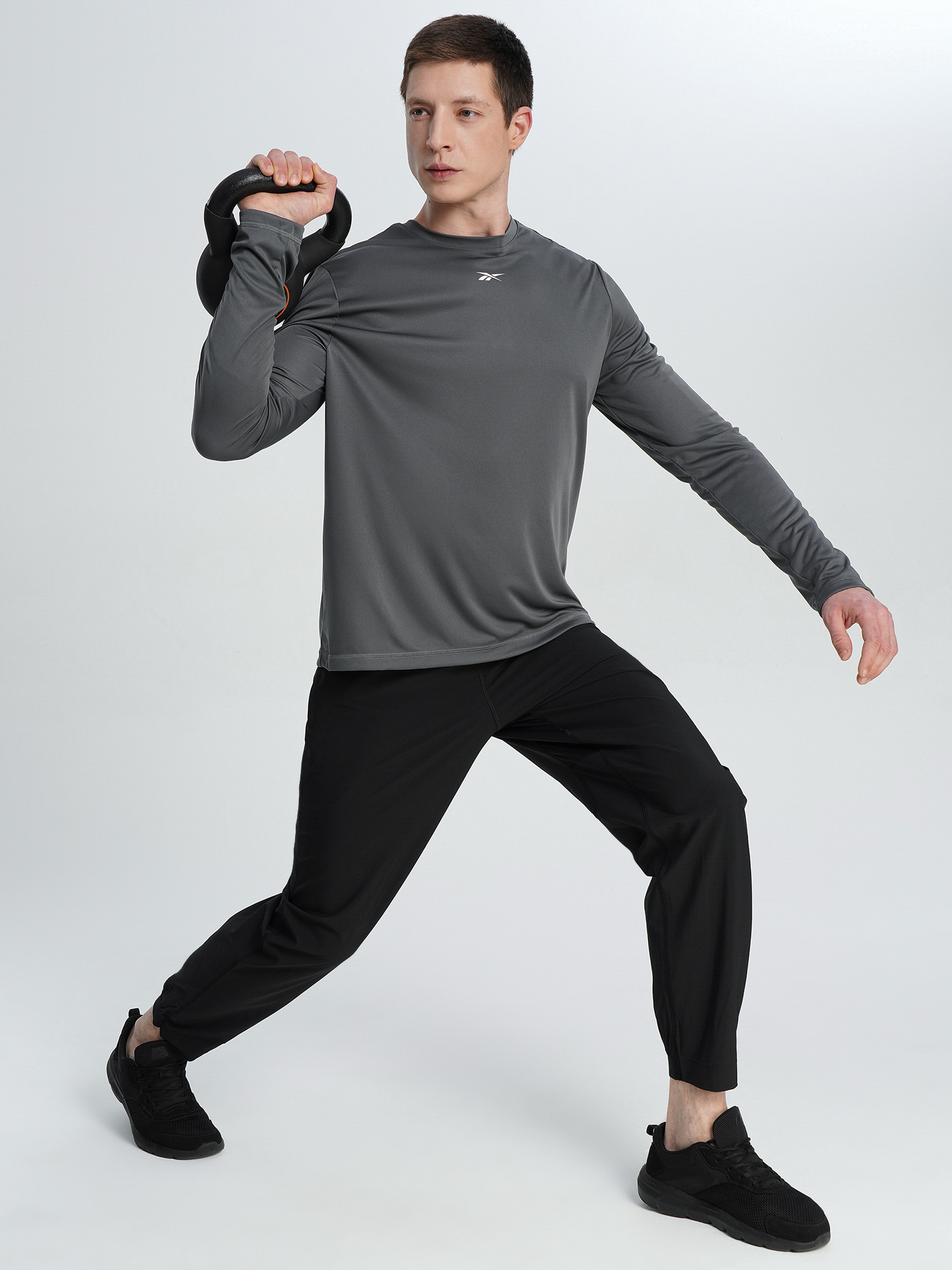 Лонгслив мужской Reebok, Серый 5