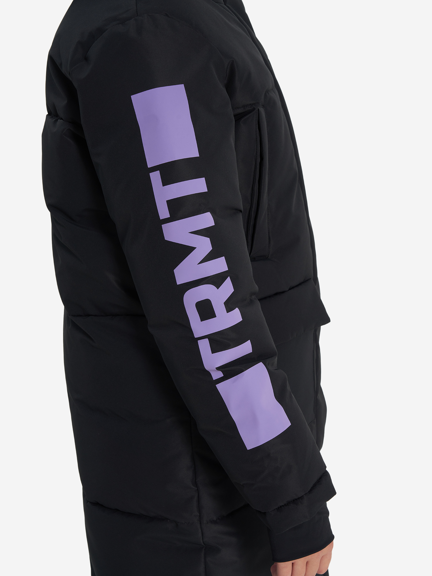фото Пальто утепленное для девочек termit, черный