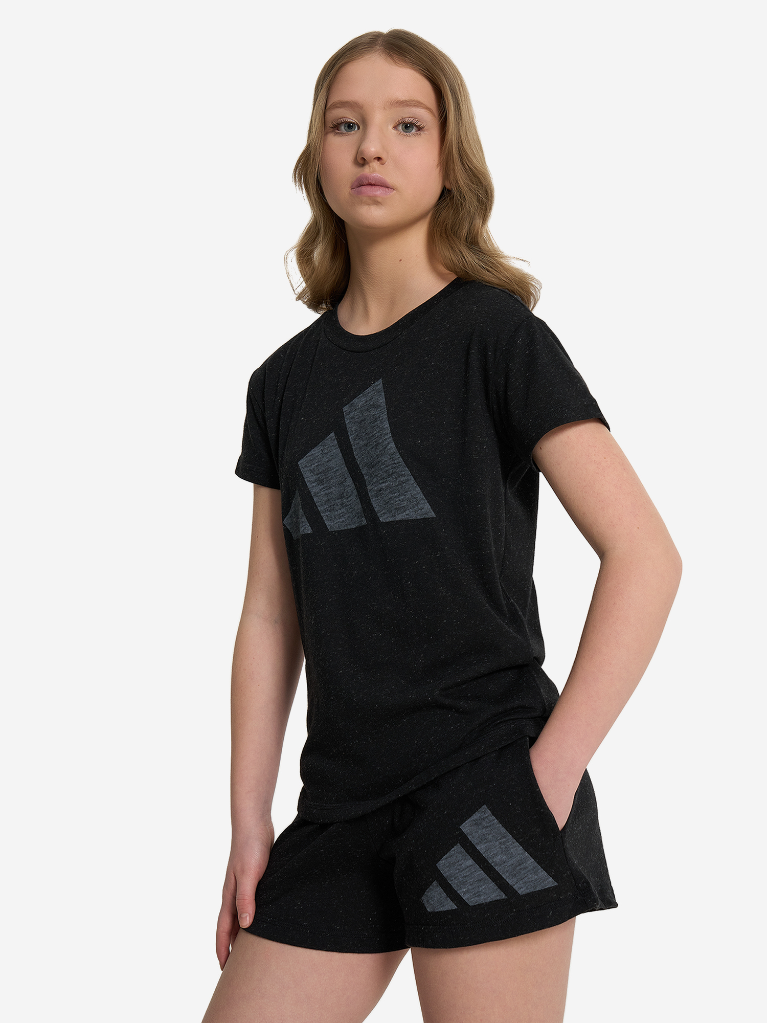 

Футболка для девочек adidas, Черный