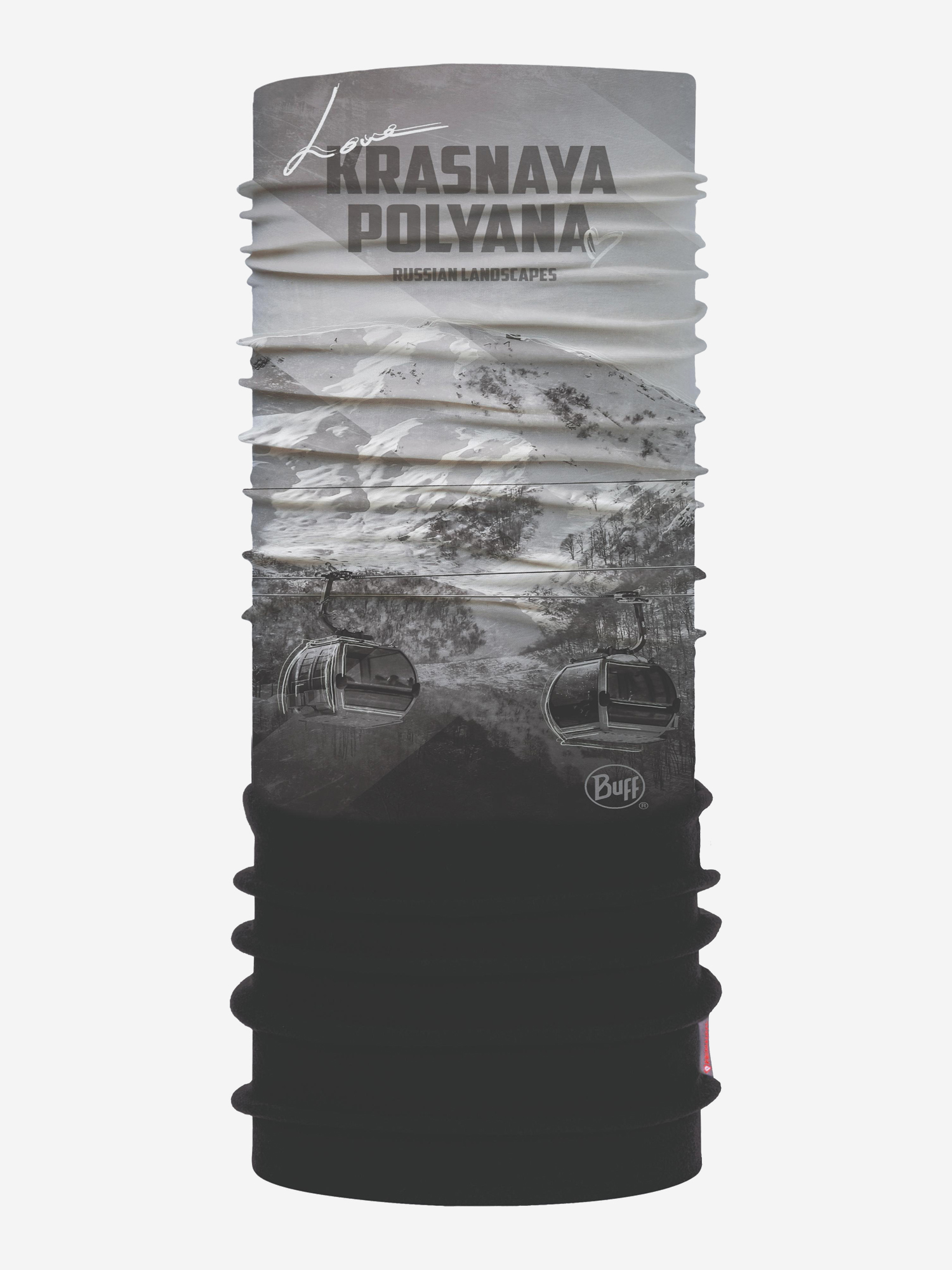 

Бандана Buff Polar Krasnaya Poliana/Black, Серый